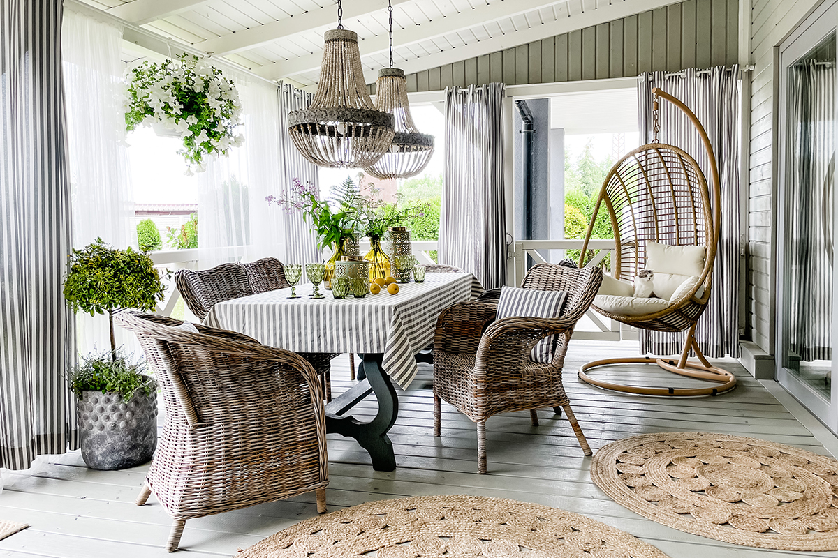 Boho patio