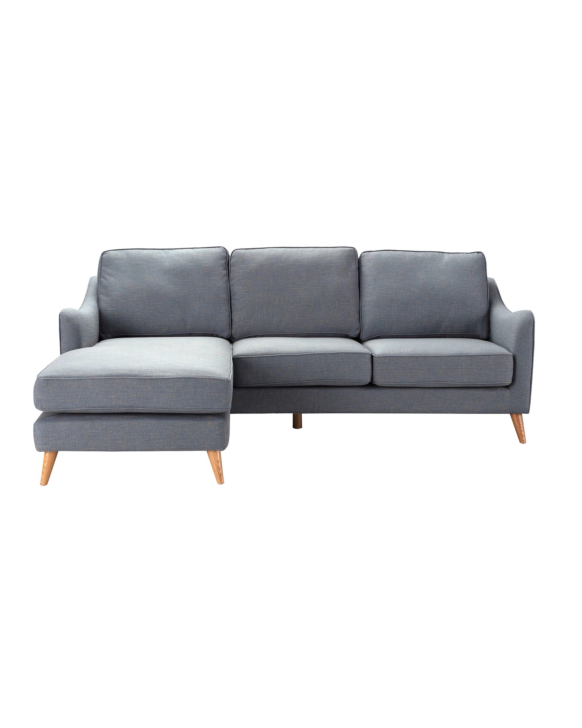 Rohová pohovka Venuste denim blue/brown (hover)