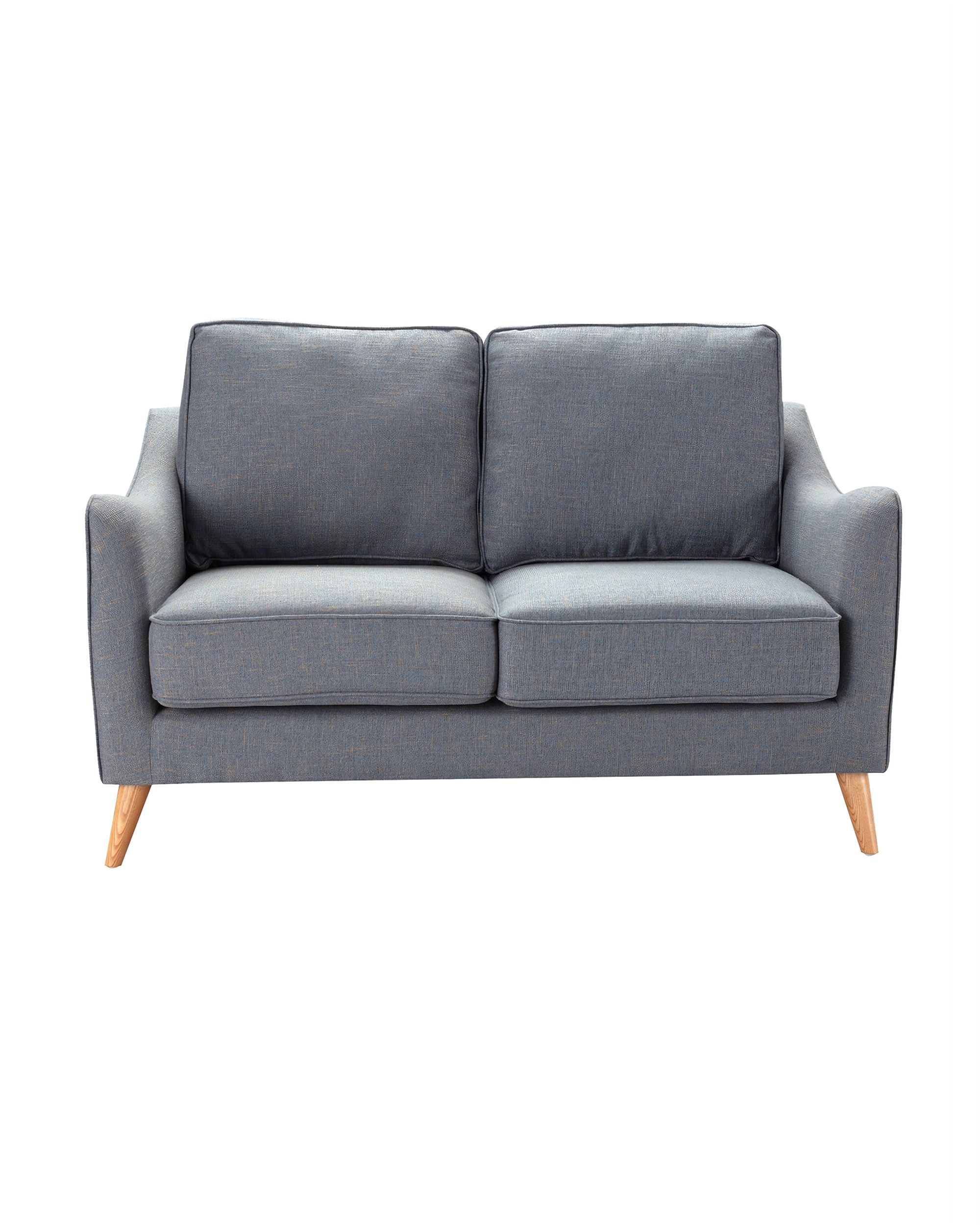 Pohovka Venuste denim blue/brown 2-místná (hover)