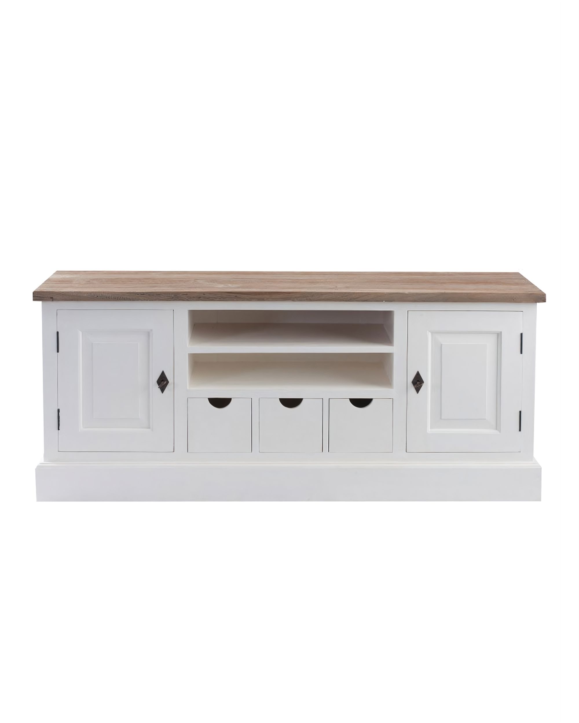 TV/Audio stolek Brighton 150x40x65cm white&natural