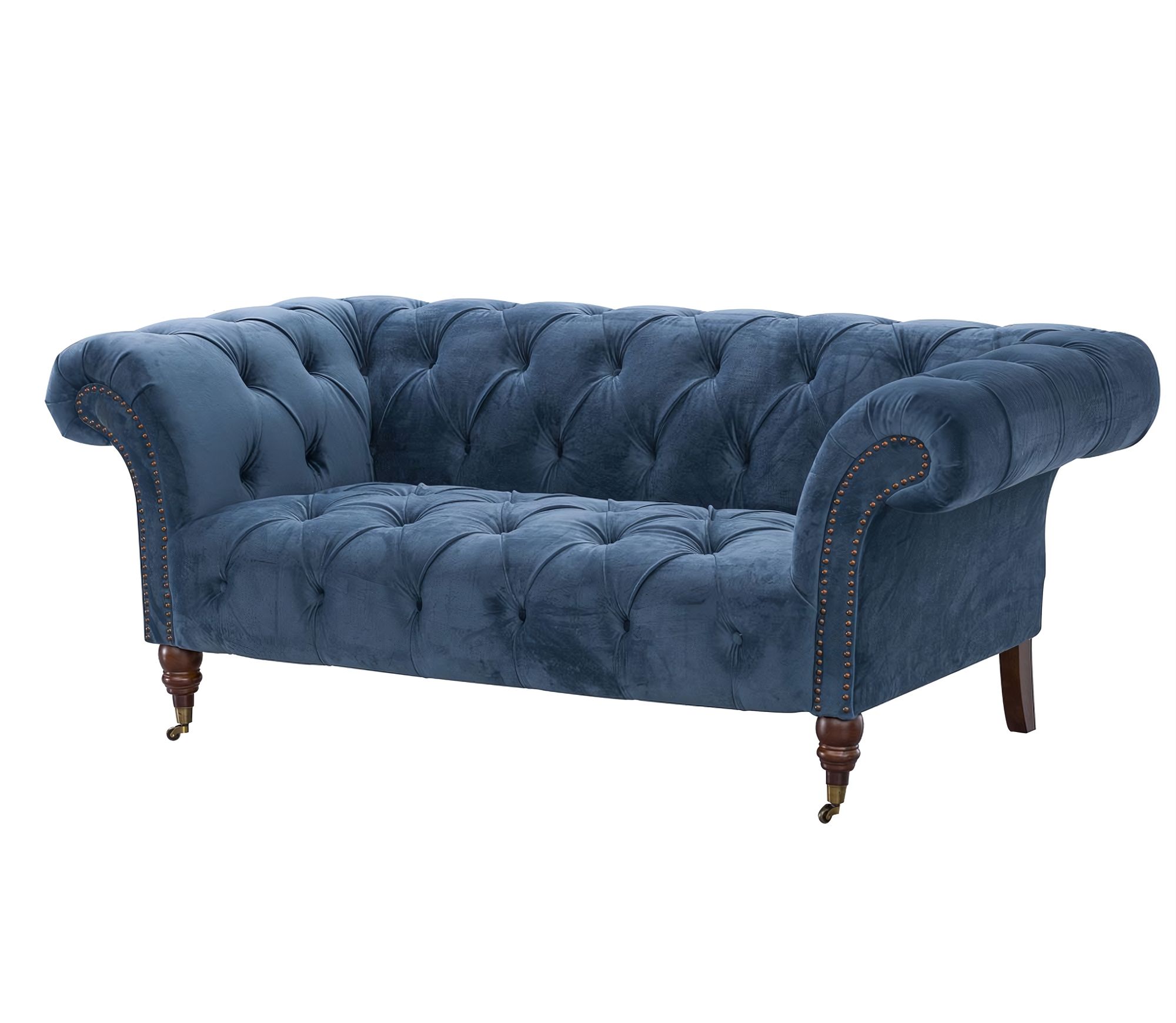 Pohovka Chesterfield Glamour Velvet Midnight 2-místná