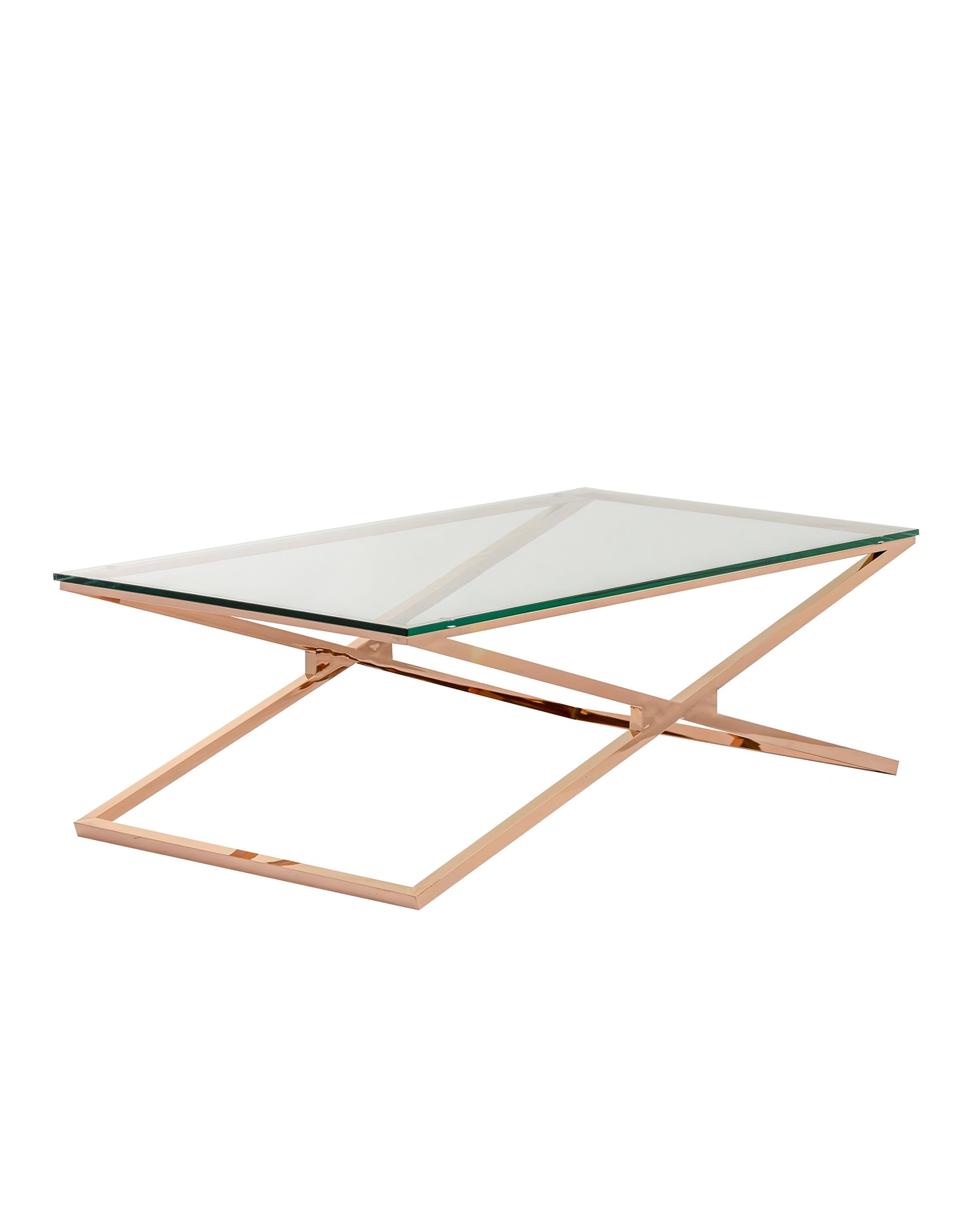 Stolek Flavio rose gold 130x70x41cm