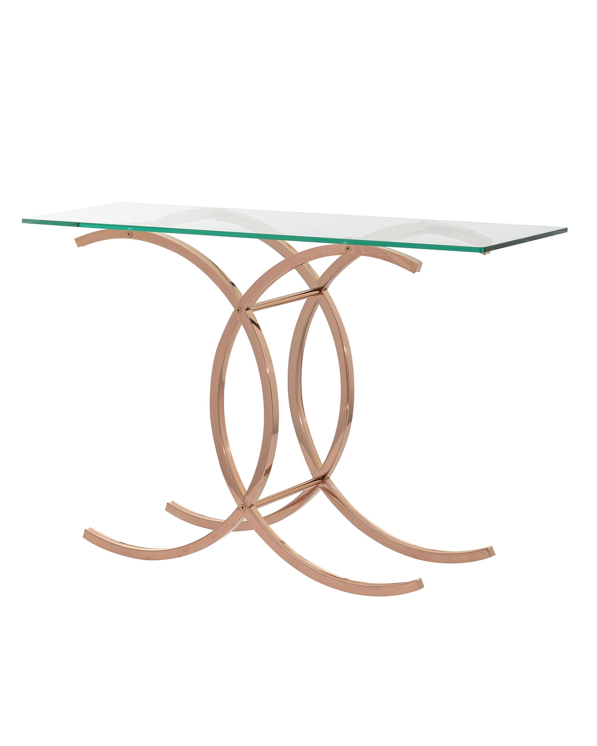 Boční stolek Chica rose gold 128x40x79cm