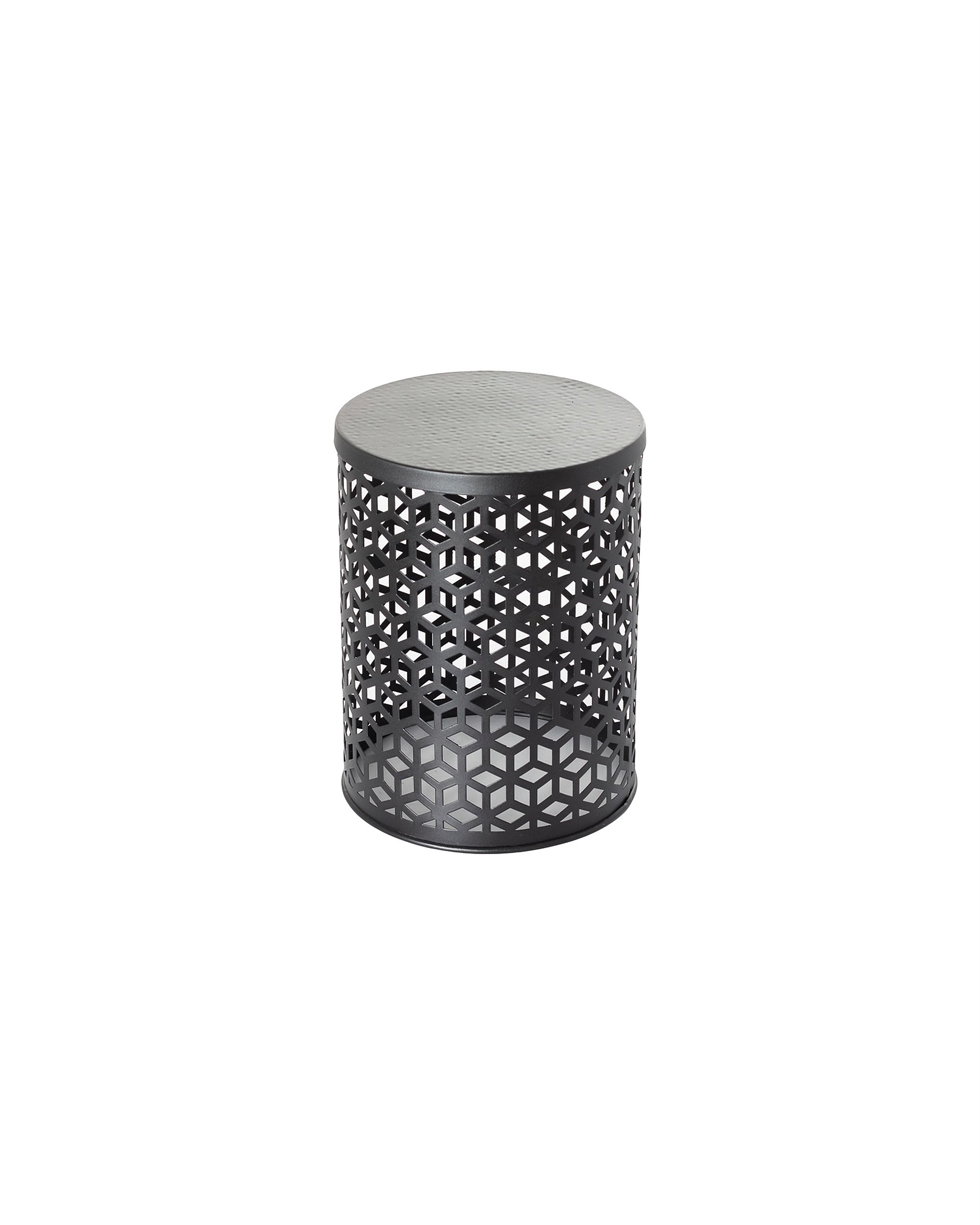 Odkládací stolek Fabia výška 46cm silver