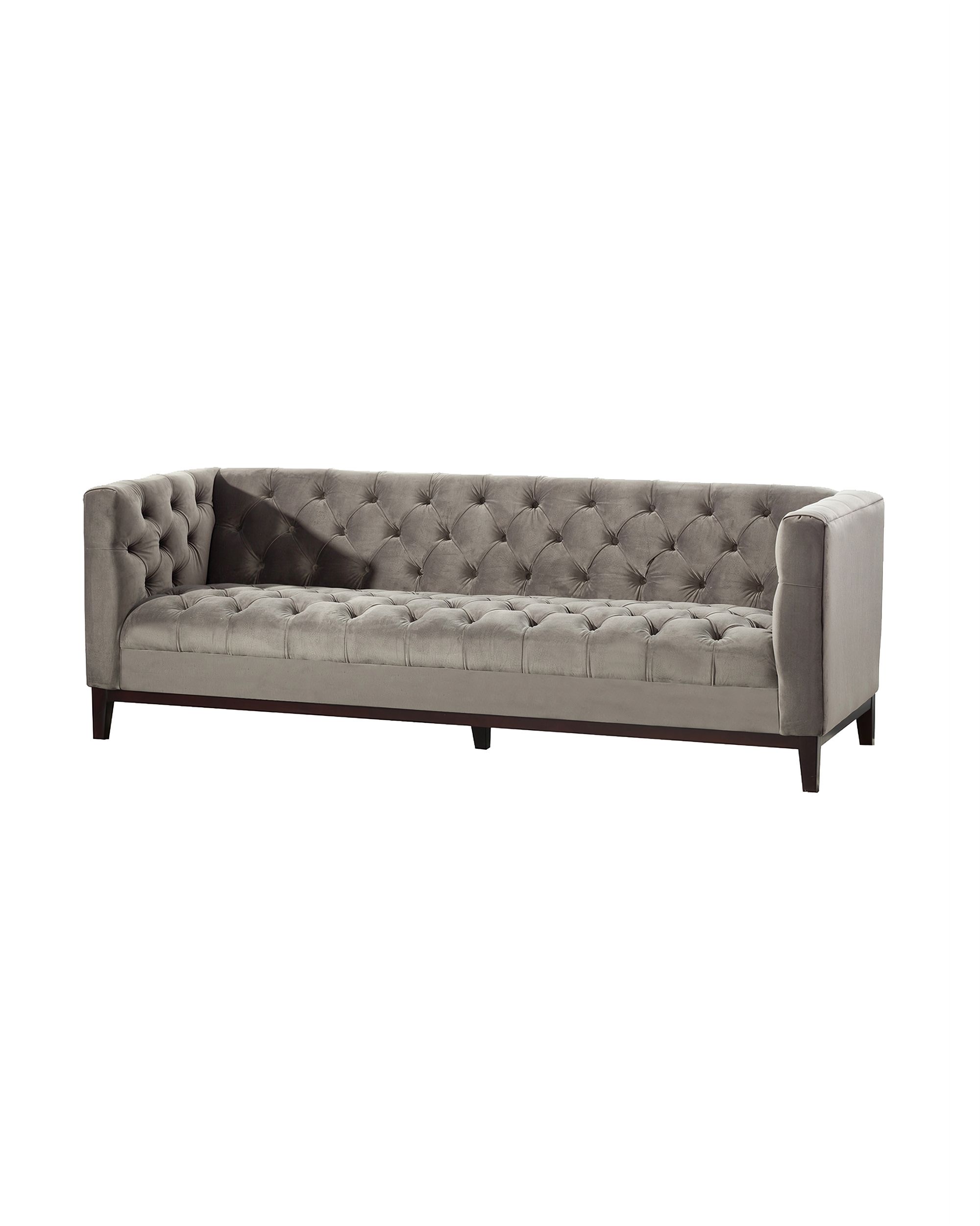 Pohovka Velvet Elite grey,  3-m.