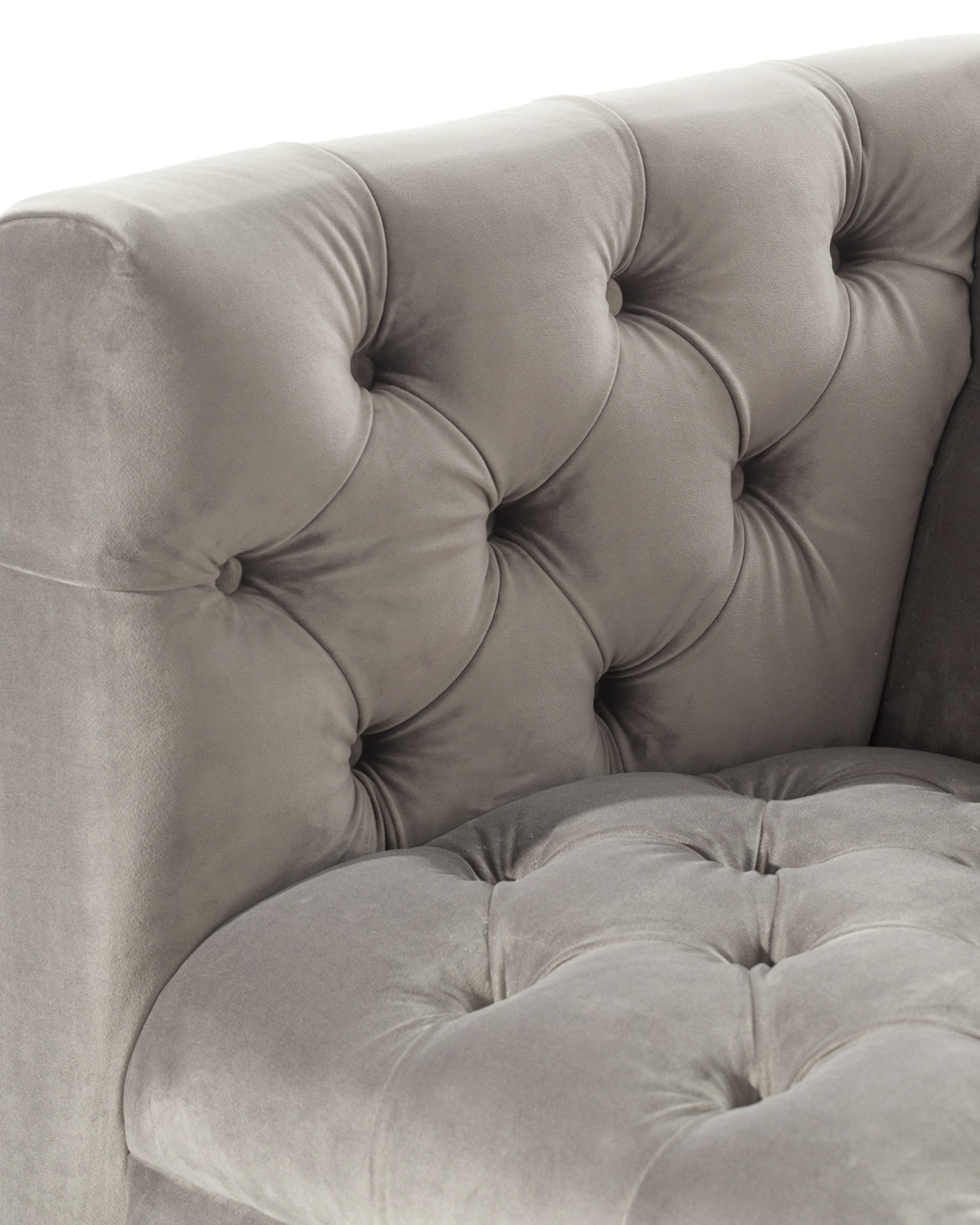 Pohovka Velvet Elite grey,  3-m. (hover)