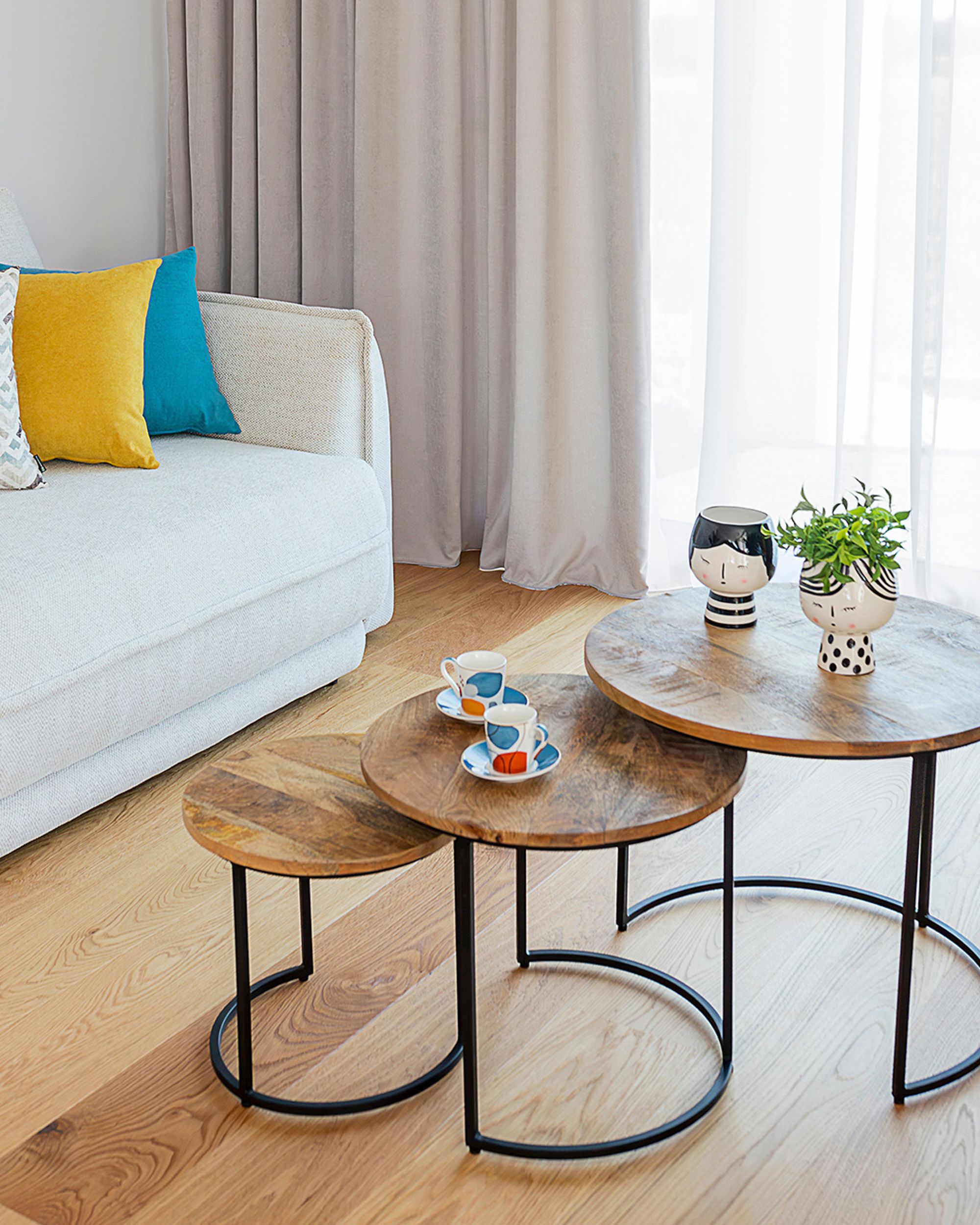 Sada 3 ks odkládacích stolků Loft (hover)