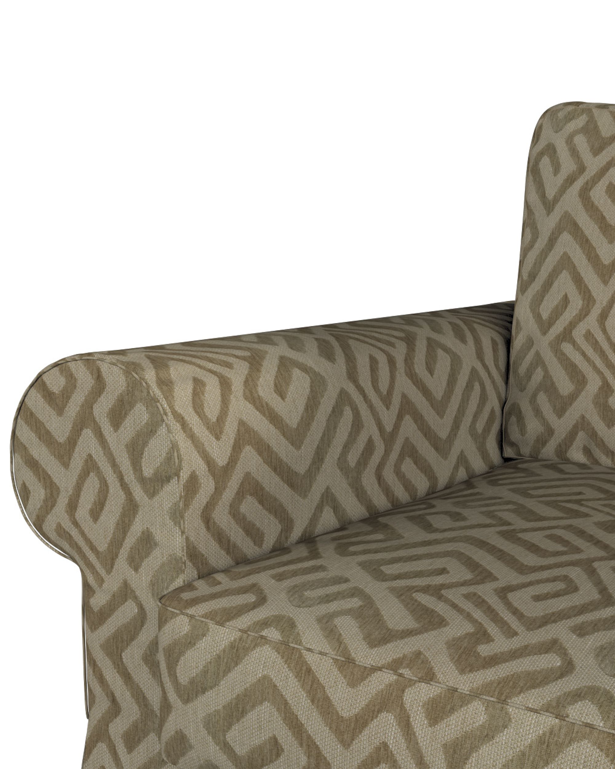Potah na pohovku IKEA Backabro rozkládací se šezlongem barva béžová látka pletený vzor, vzorované (hover)