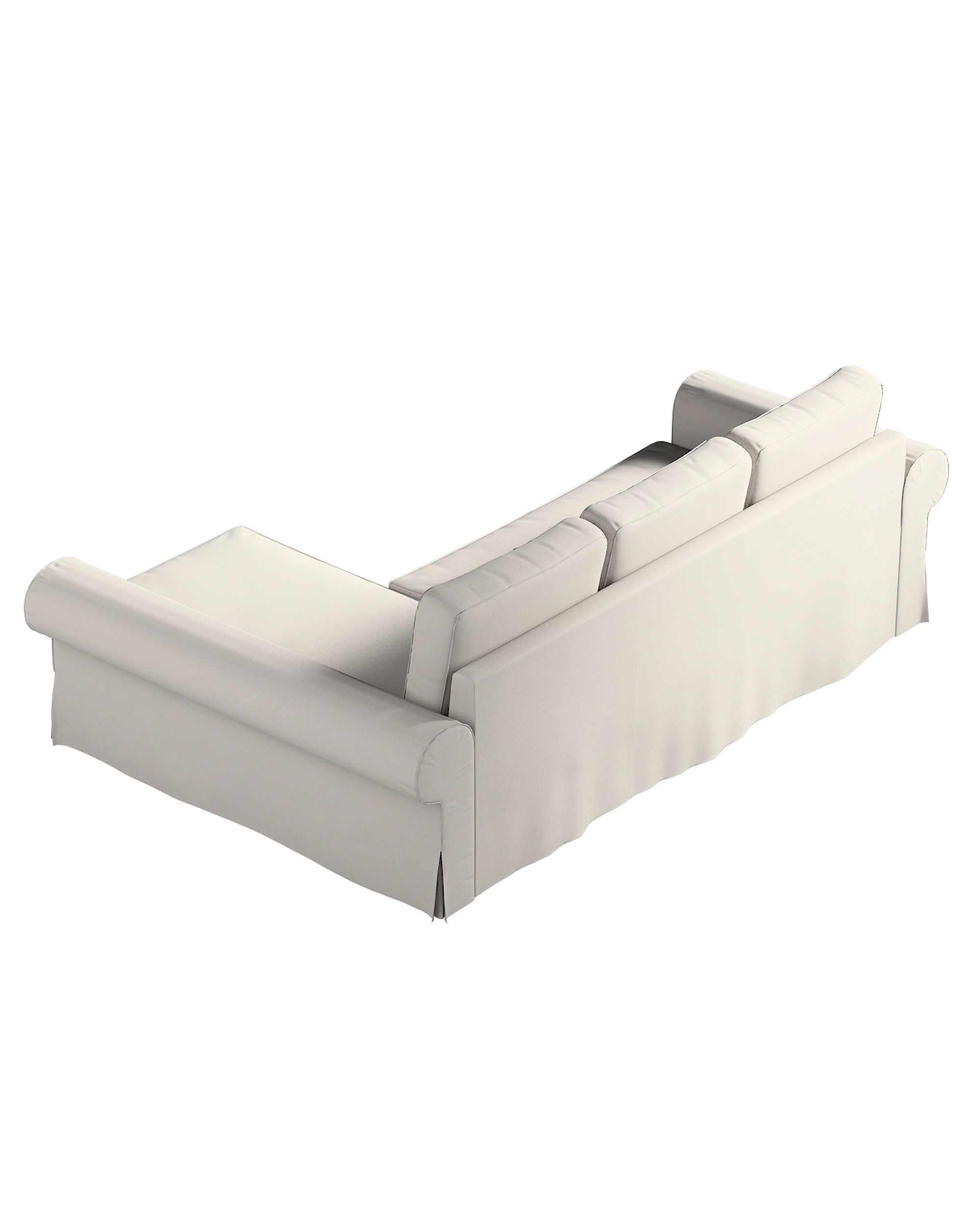 Potah na pohovku IKEA Backabro rozkládací se šezlongem barva šedá látka pletený vzor (hover)