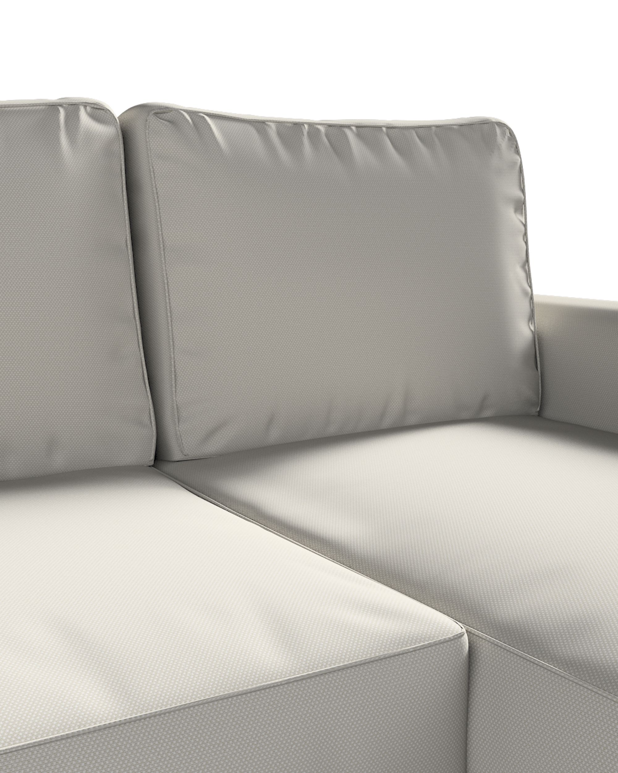 Potah na pohovku IKEA Backabro rozkládací se šezlongem barva šedá látka pletený vzor (hover)