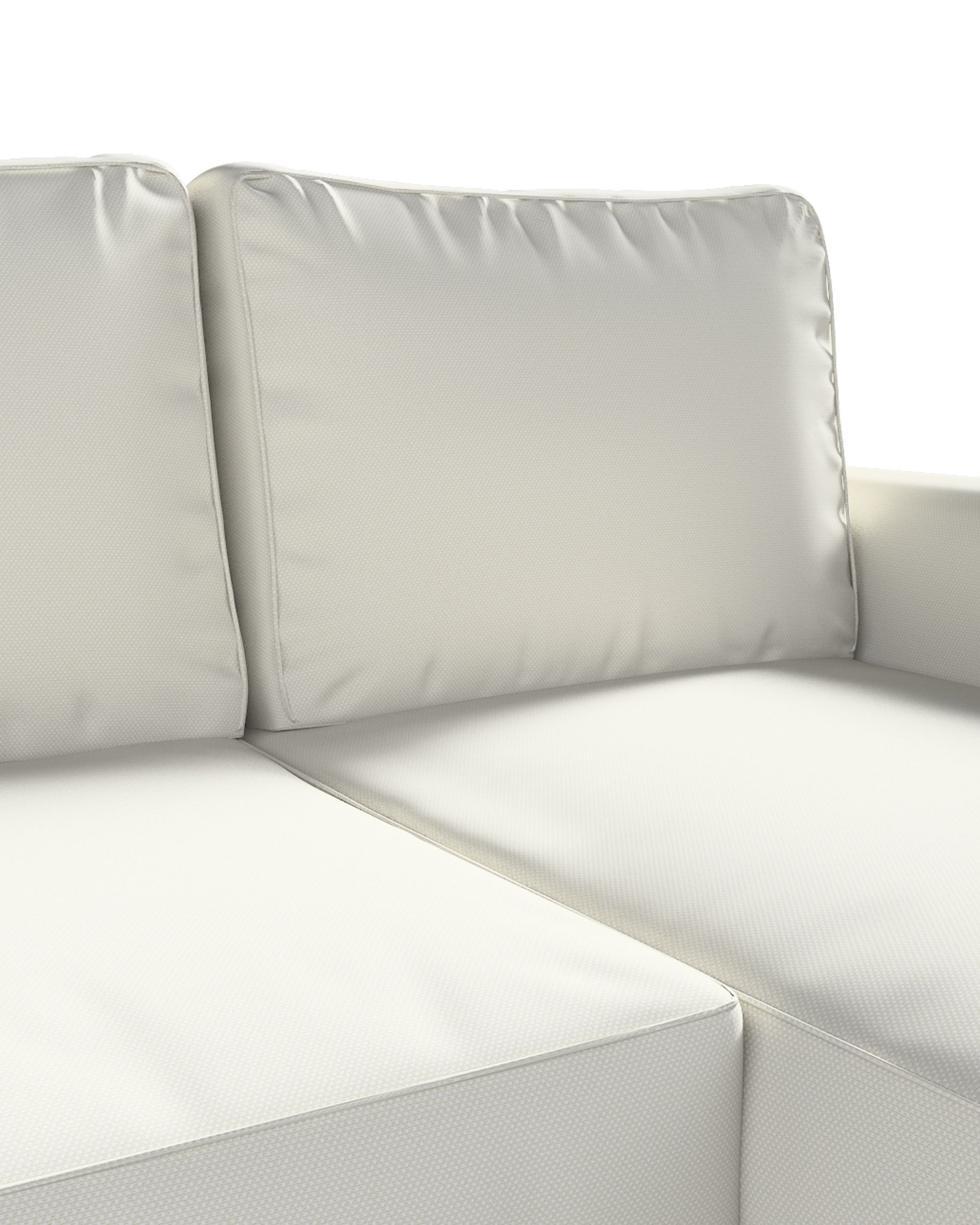 Potah na pohovku IKEA Backabro rozkládací se šezlongem barva šedá látka pletený vzor (hover)