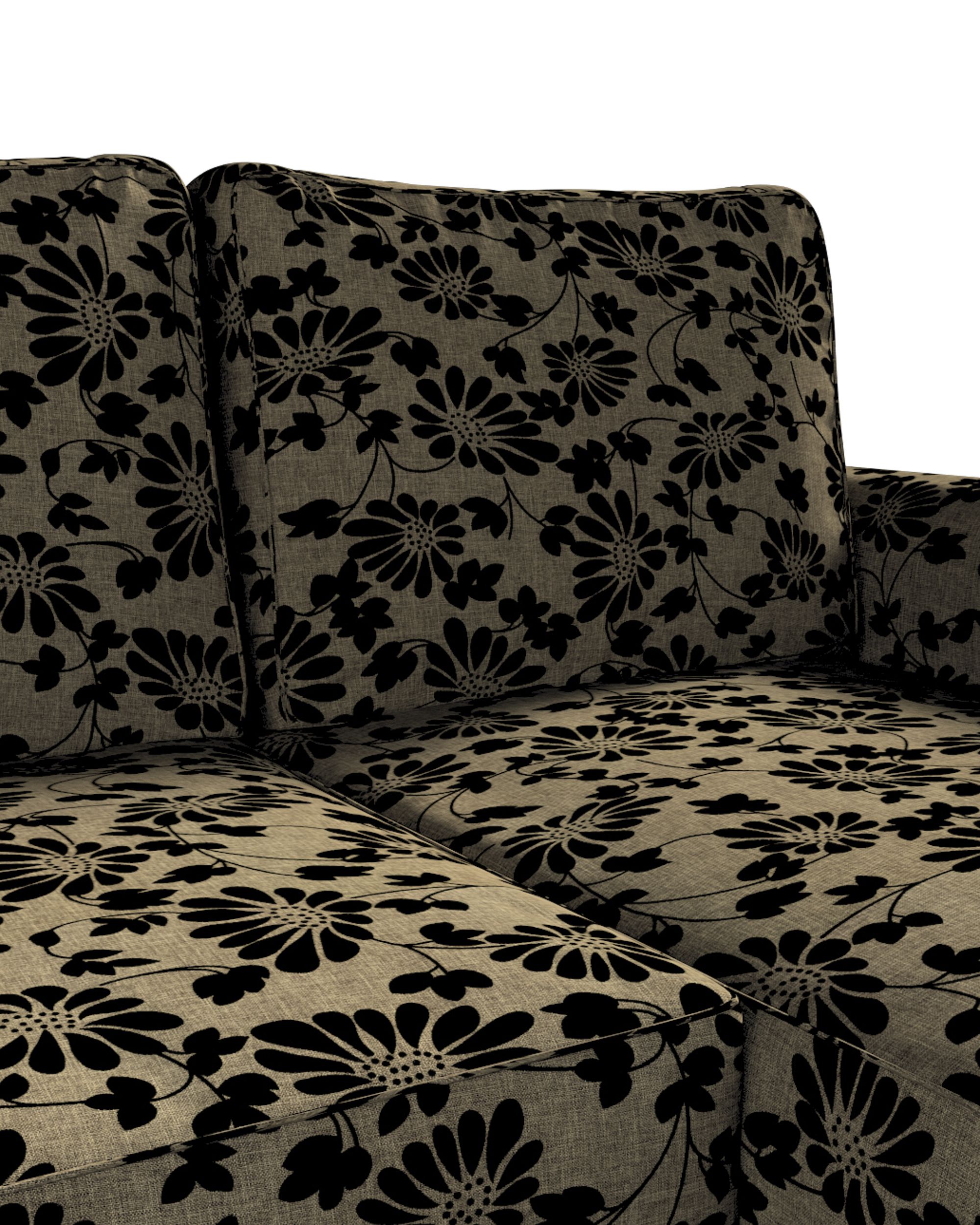 Potah na pohovku IKEA Backabro rozkládací se šezlongem barva béžová látka pletený vzor, vzorované (hover)