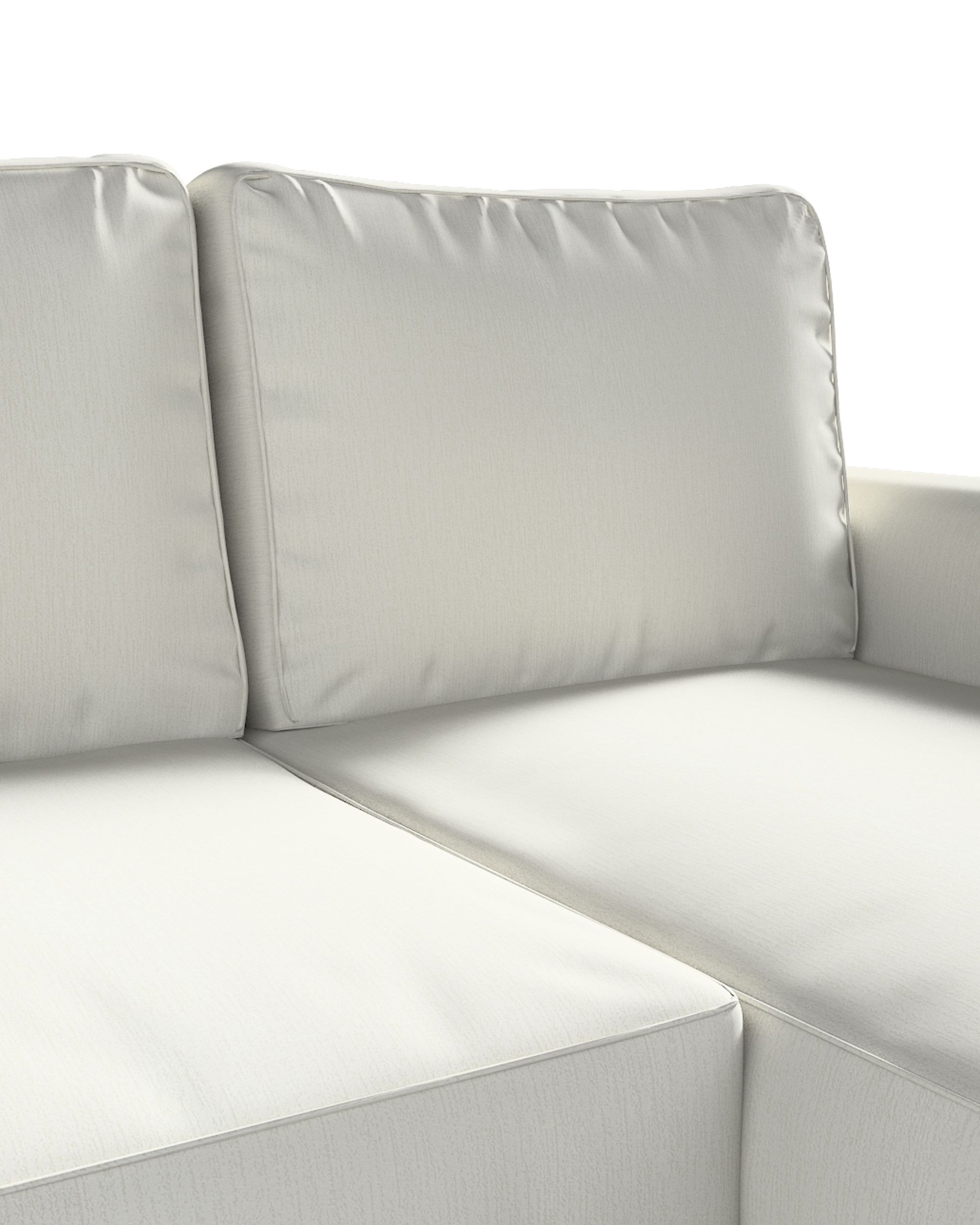 Potah na pohovku IKEA Backabro rozkládací se šezlongem barva šedá látka lesklé, pletený vzor, sametová (hover)