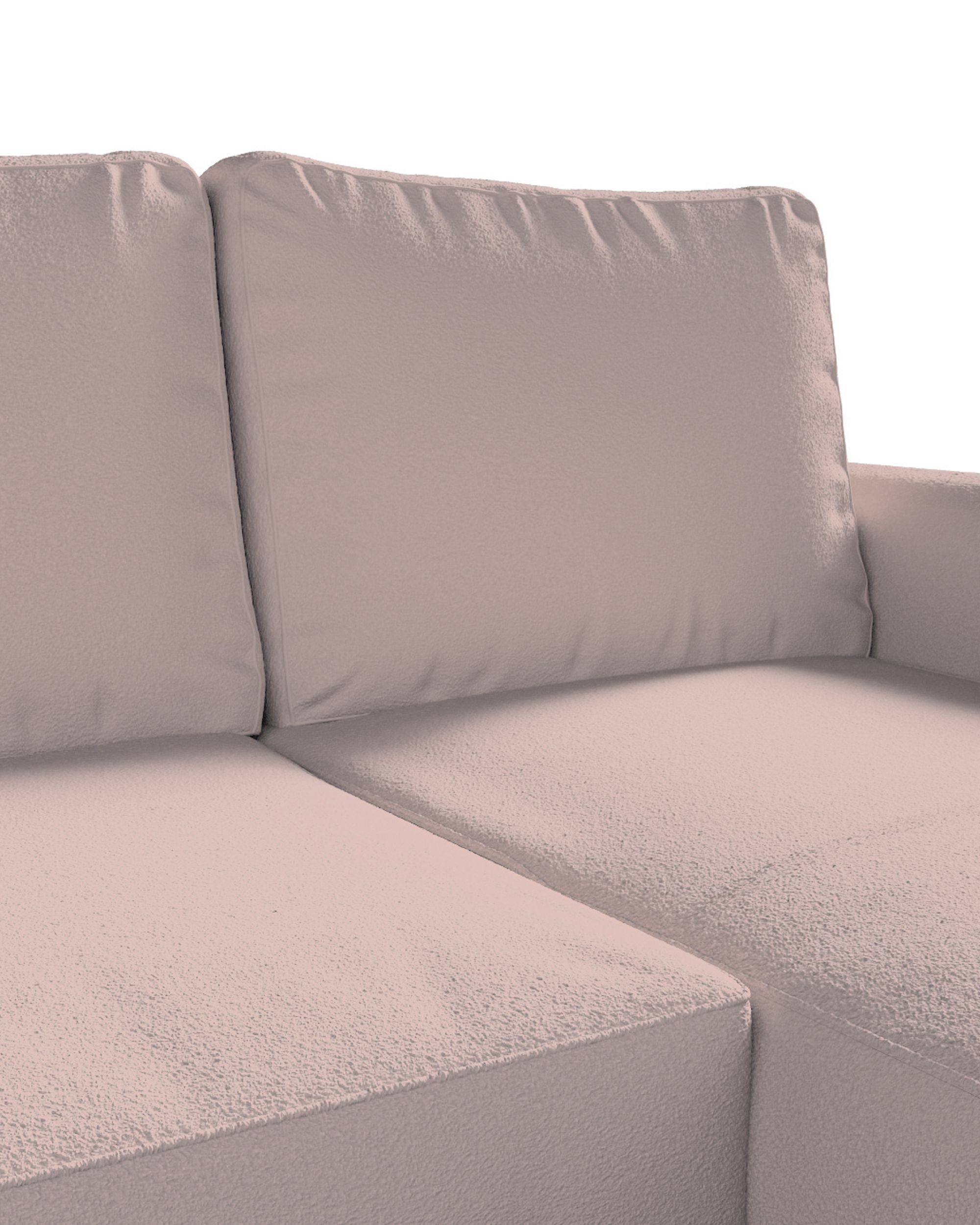 Potah na pohovku IKEA Backabro rozkládací se šezlongem barva růžová látka pletený vzor (hover)