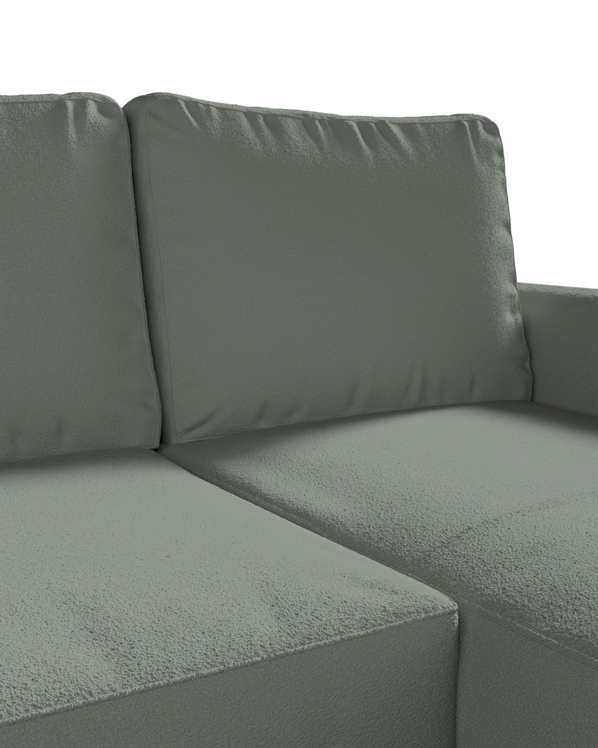 Potah na pohovku IKEA Backabro rozkládací se šezlongem barva zelená látka pletený vzor (hover)