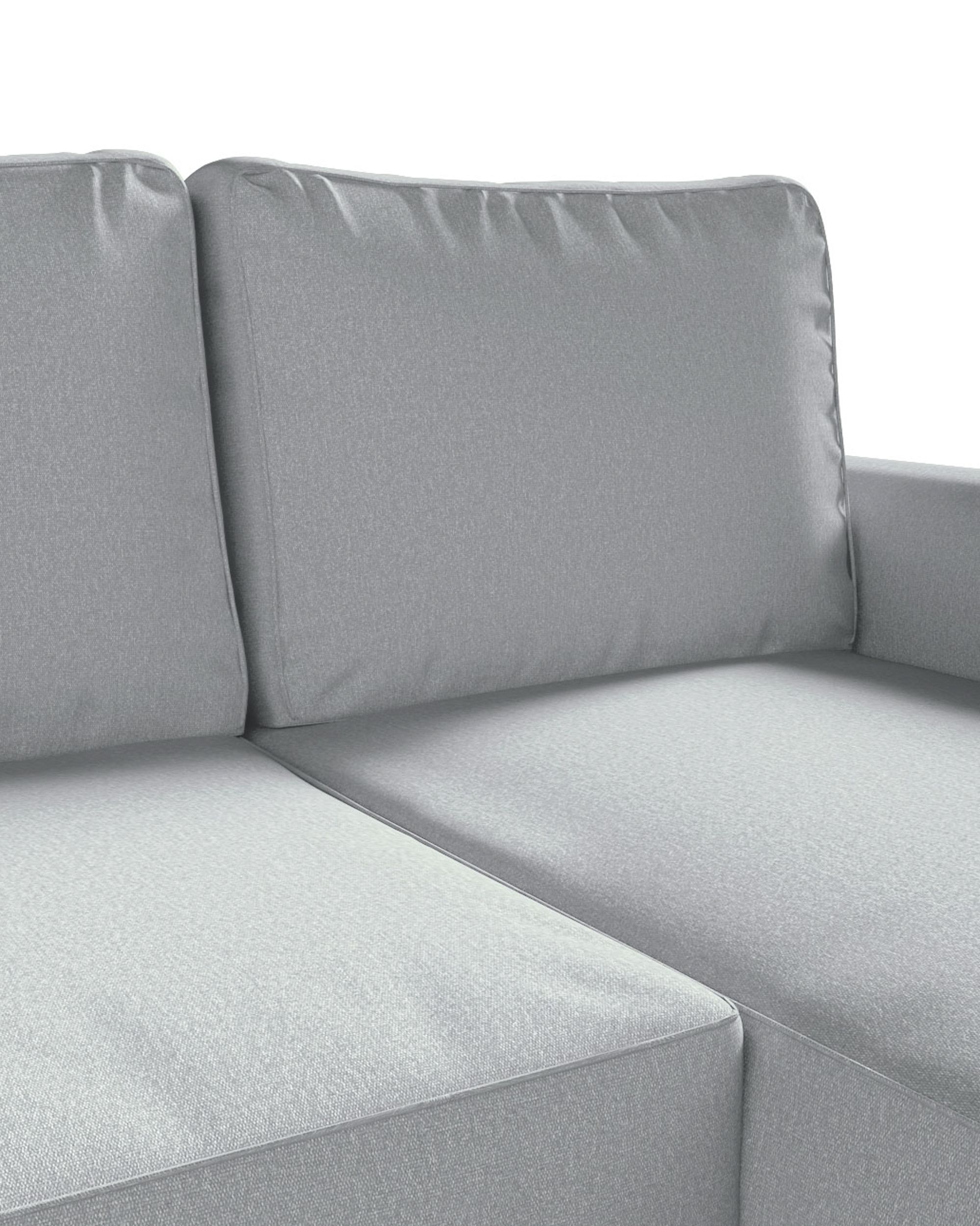 Potah na pohovku IKEA Backabro rozkládací se šezlongem barva šedá látka pletený vzor (hover)