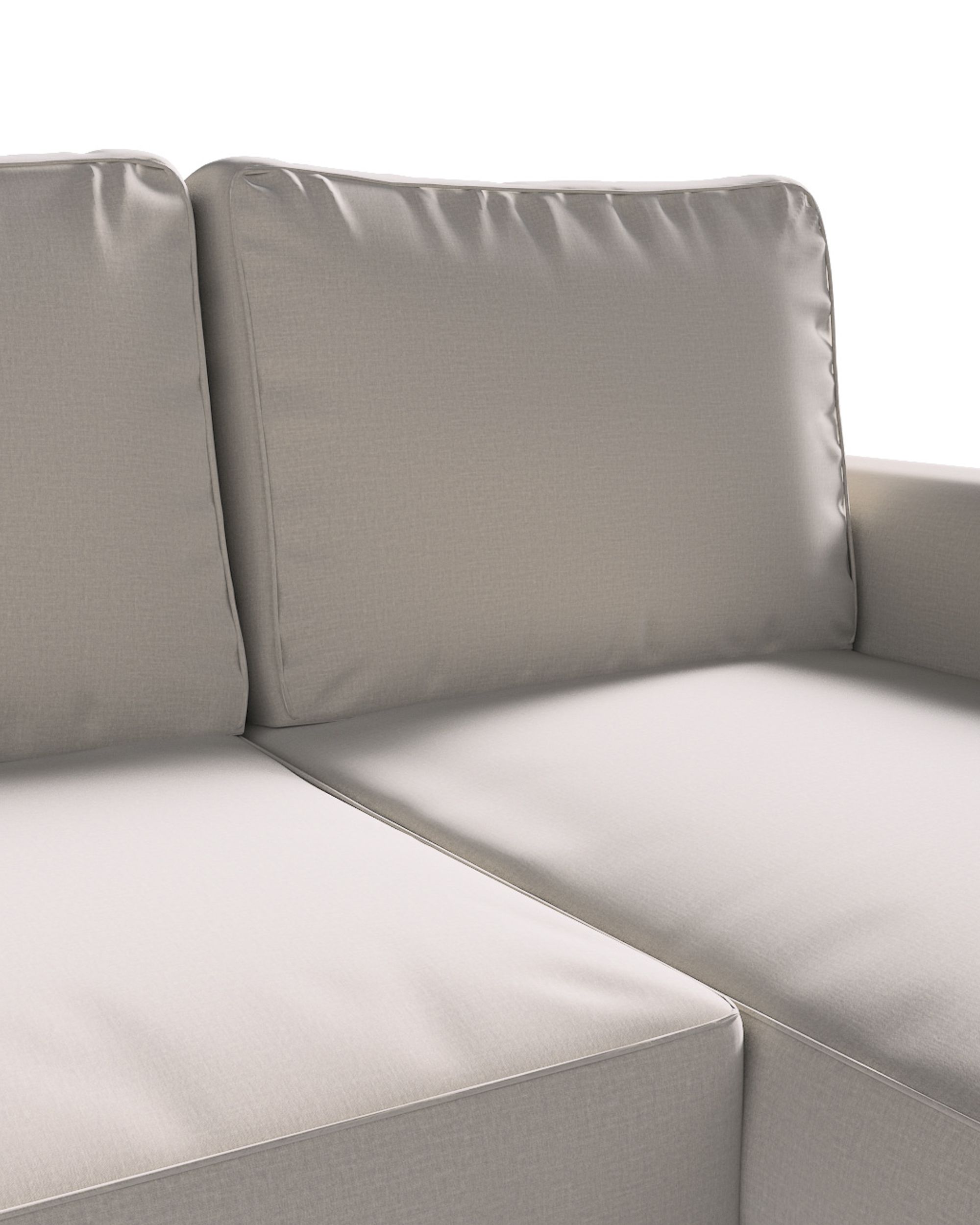 Potah na pohovku IKEA Backabro rozkládací se šezlongem barva béžová látka sametová (hover)