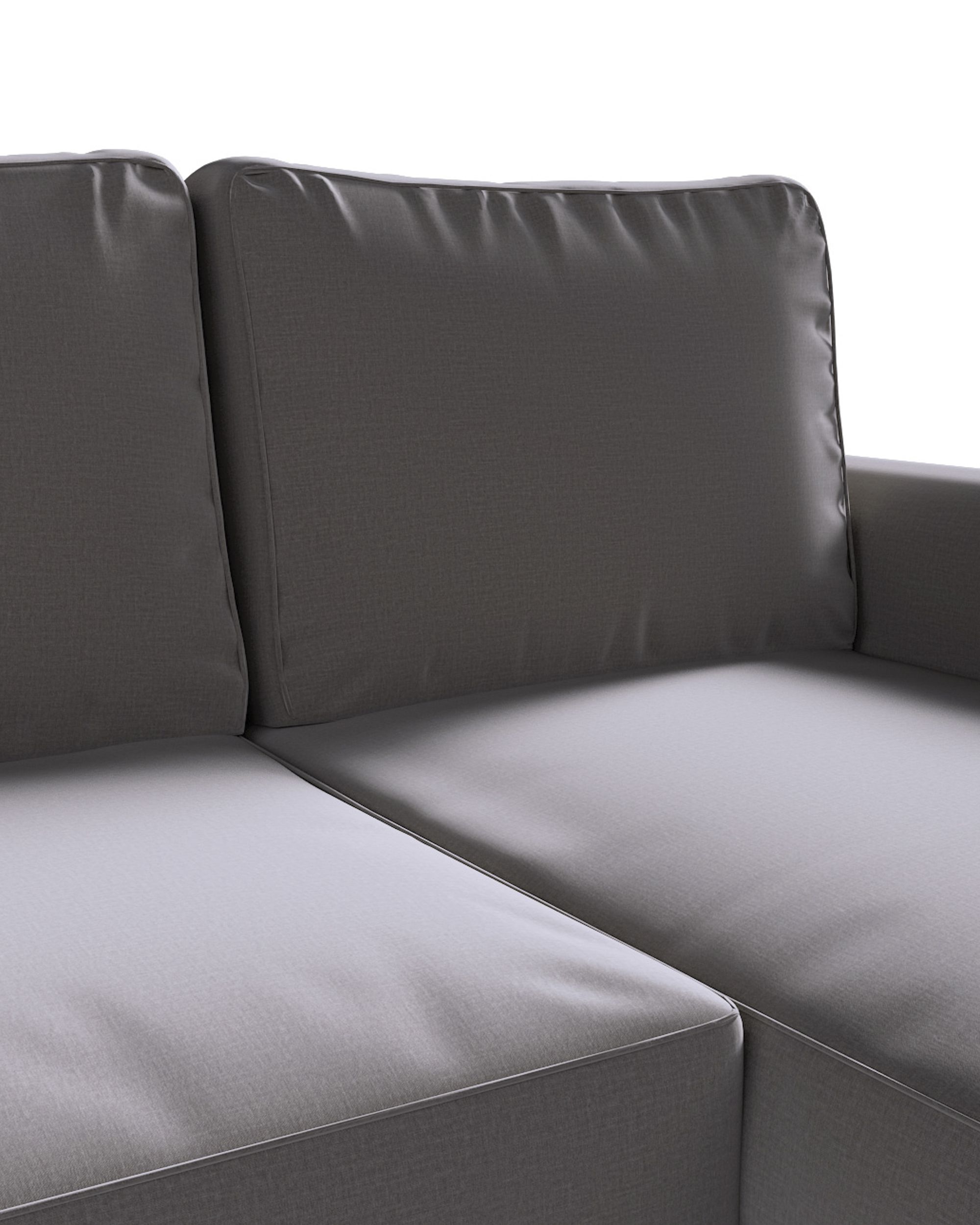 Potah na pohovku IKEA Backabro rozkládací se šezlongem barva hnědá látka sametová (hover)