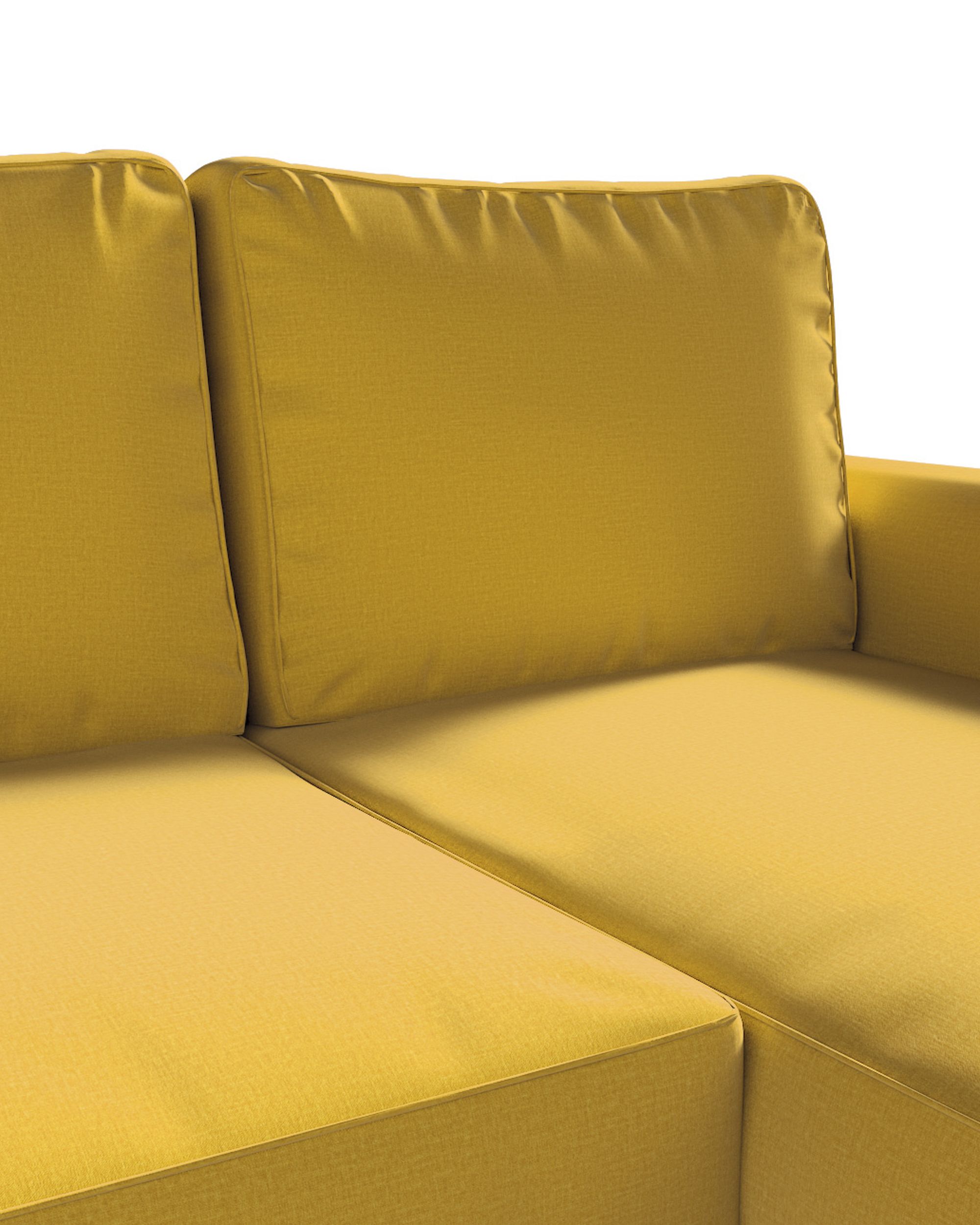 Potah na pohovku IKEA Backabro rozkládací se šezlongem barva žlutá látka sametová (hover)