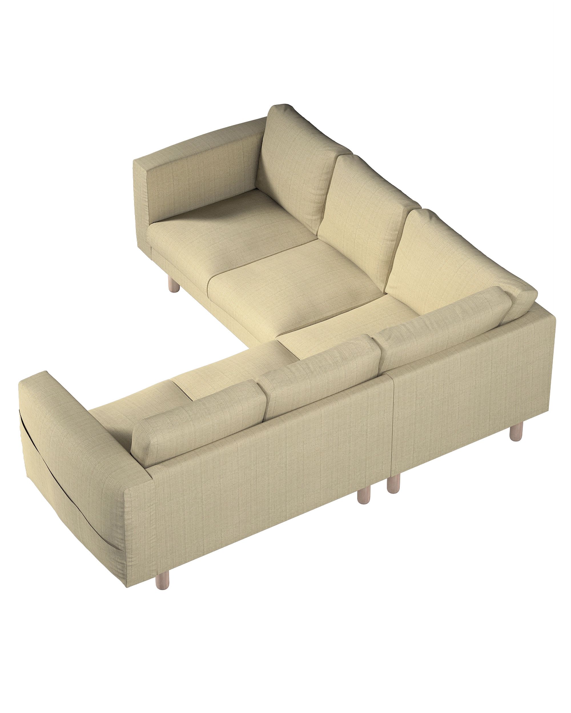 Potah na pohovku IKEA Norsborg rohová 4-místná, Béžová, pletený vzor 2