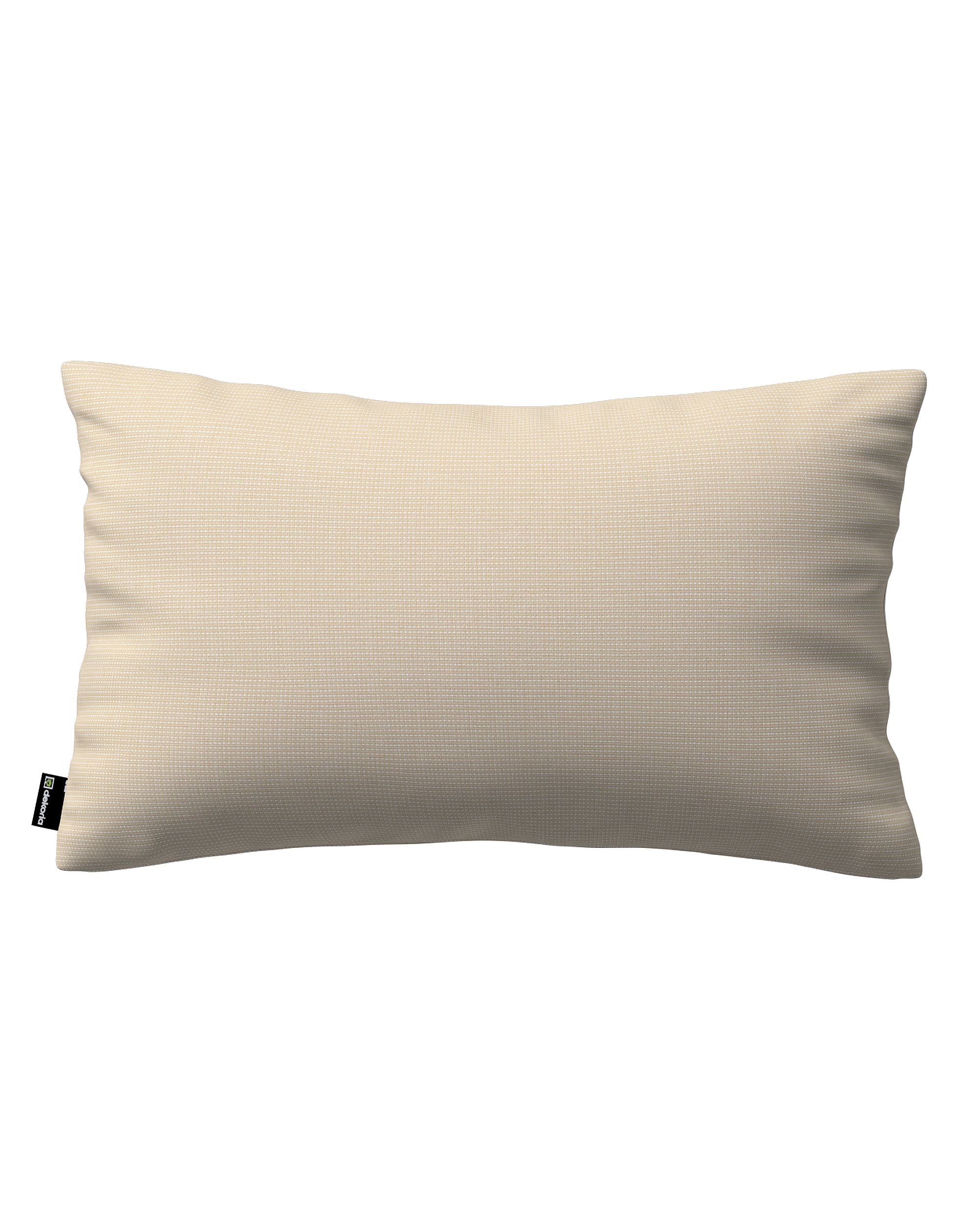 Kinga - potah na polštář jednoduchý obdélníkový barva béžová látka venkovní, pletený vzor