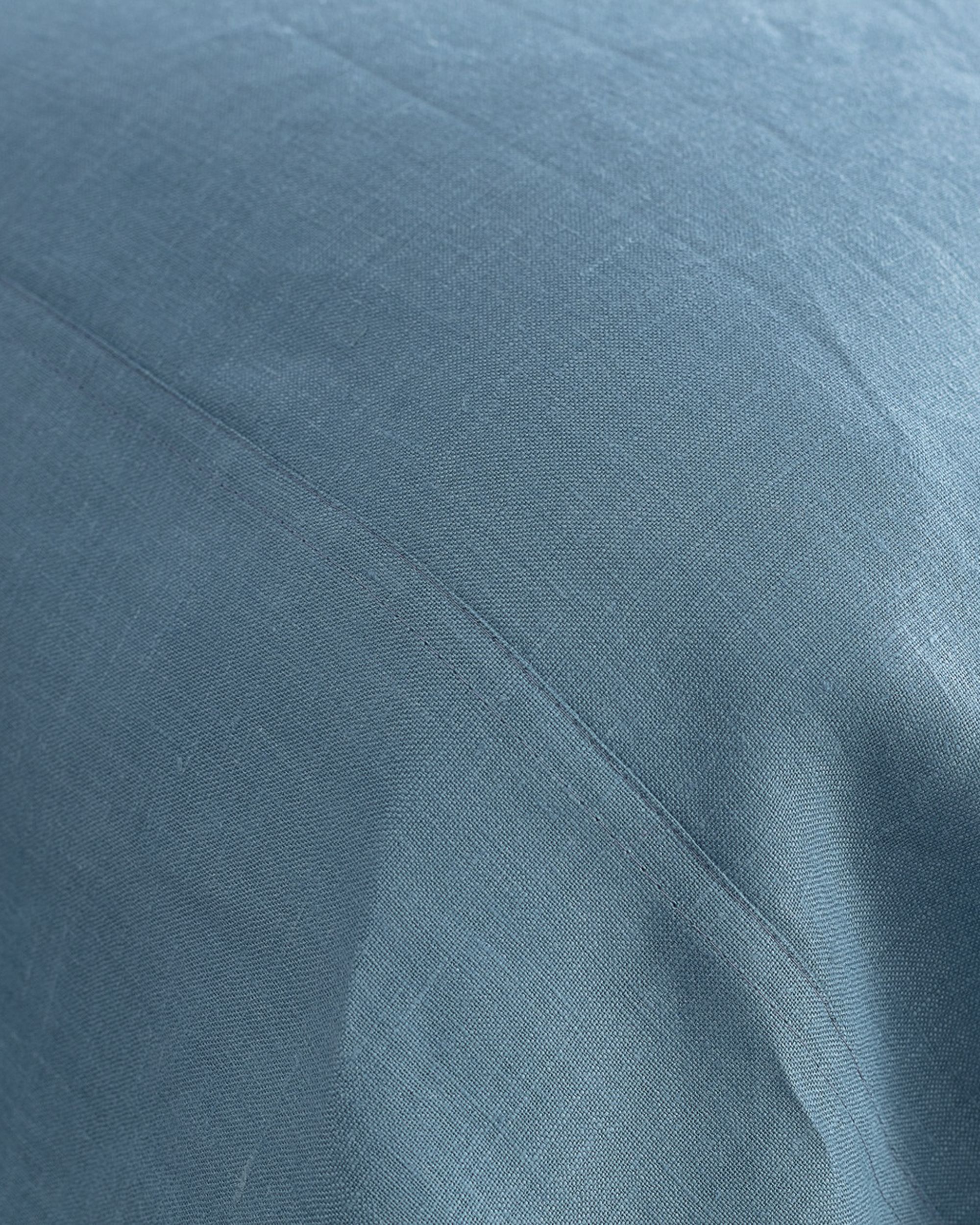 Přehoz Linen 260x260 cm šedomodrý