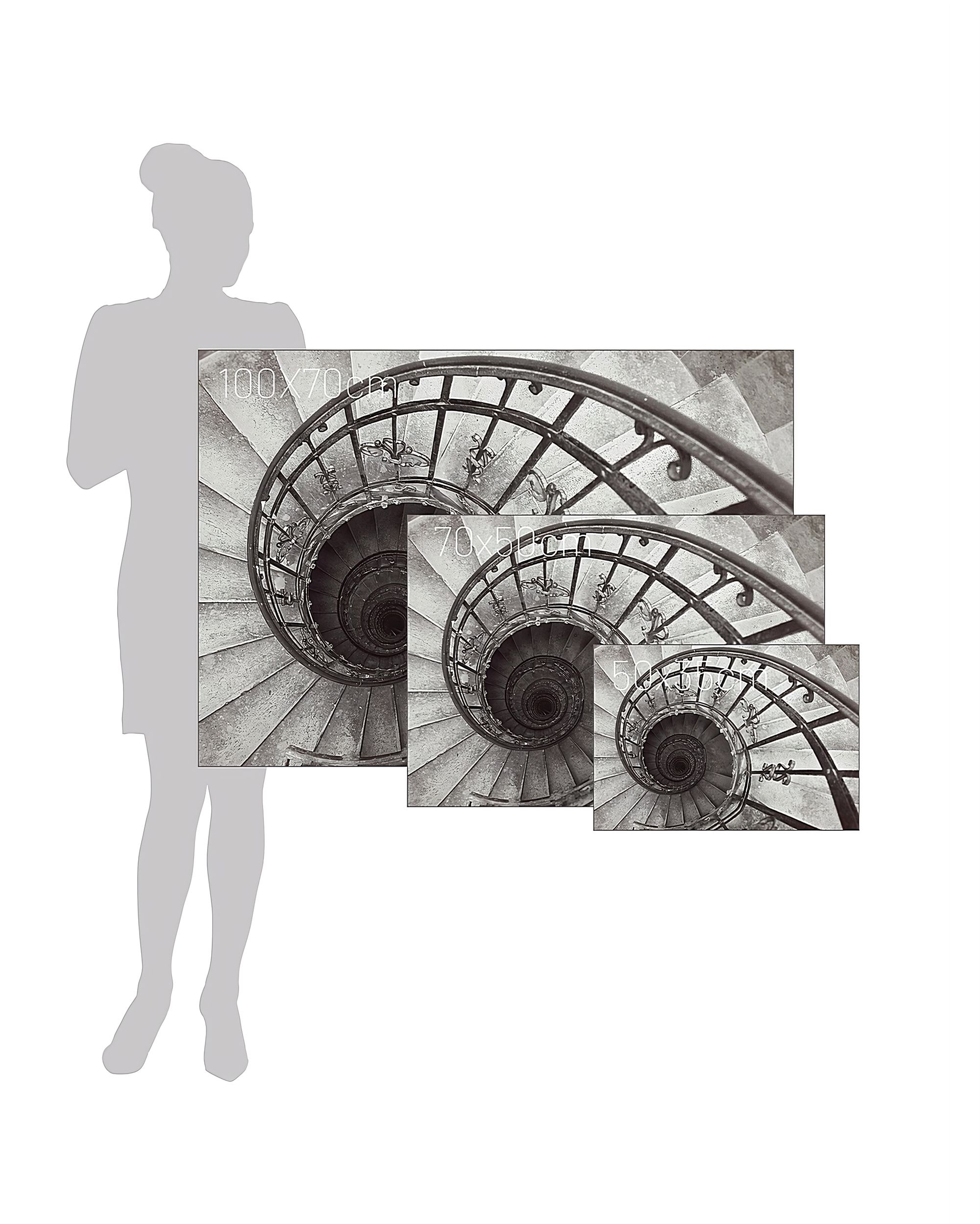 Obraz na plátně Spiral Stairs (hover)