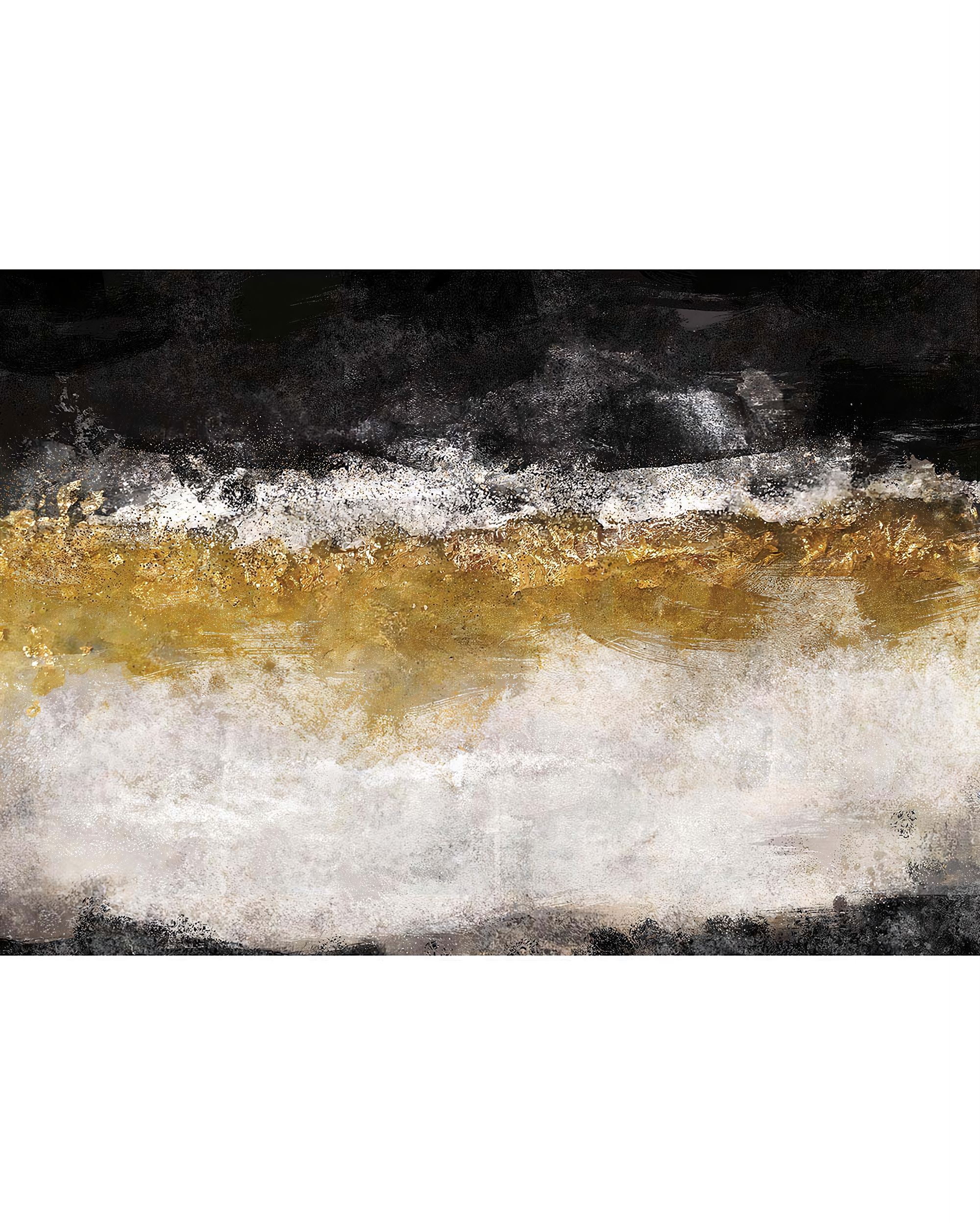 Obraz na plátně Black&Gold Impression