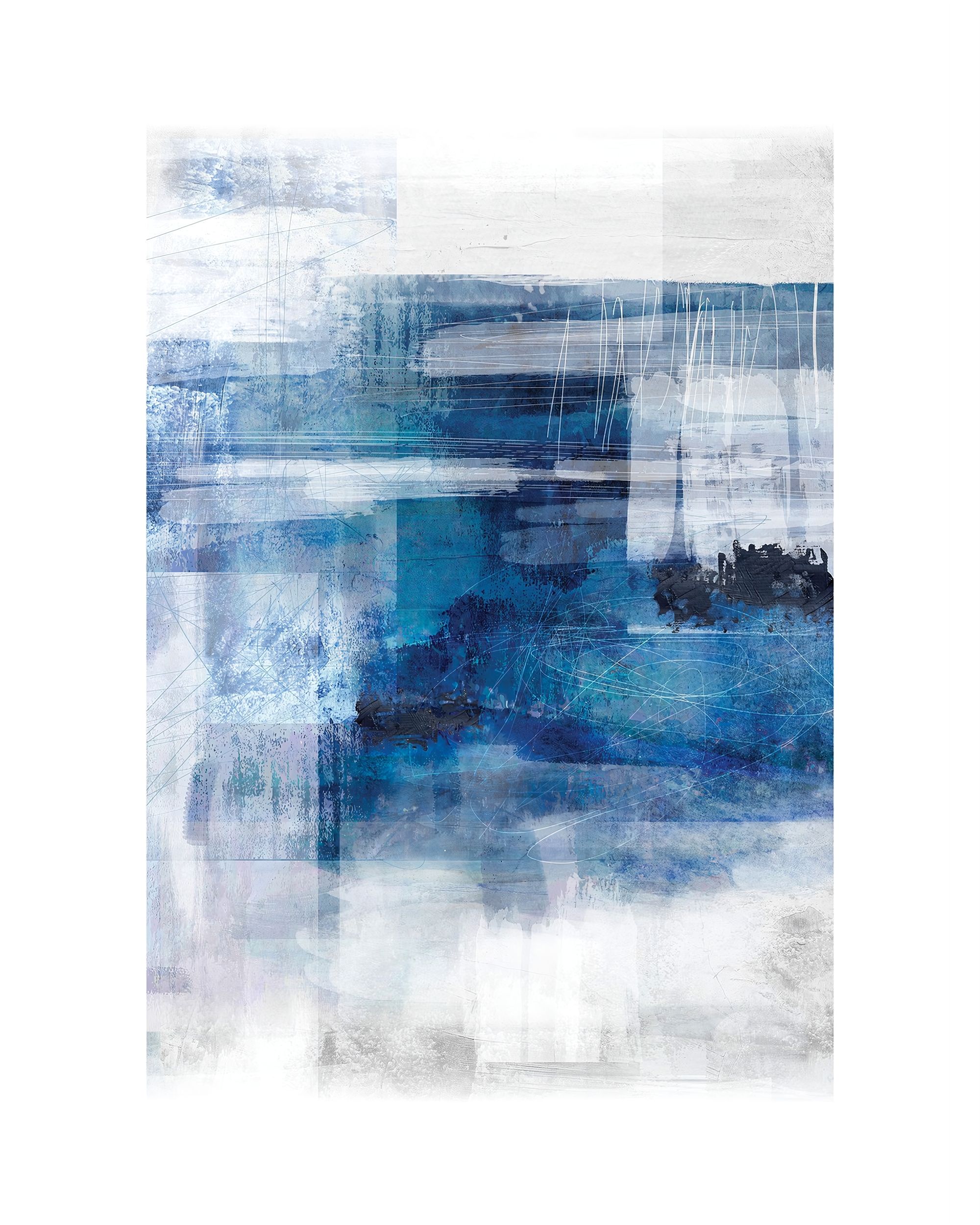 Obraz na plátně Blue Abstract