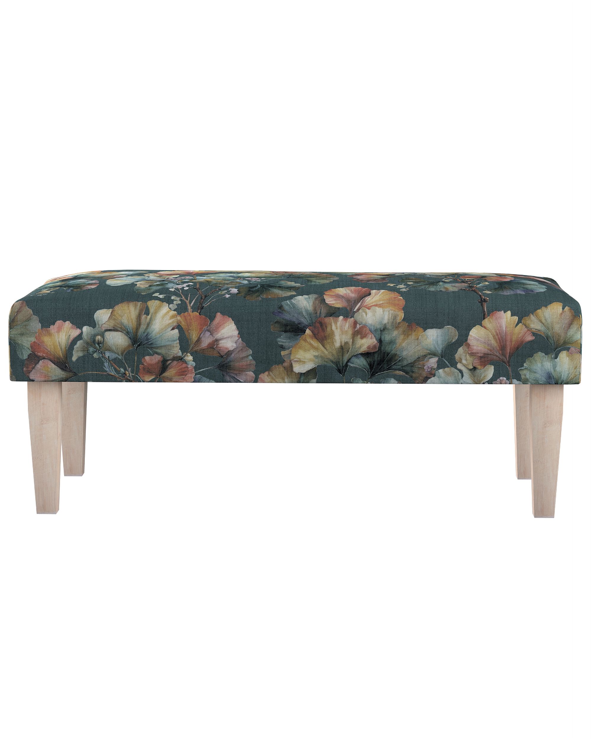 Dlouhá lavička 100x40cm barva vícebarevná látka pletený vzor, vzorované (hover)