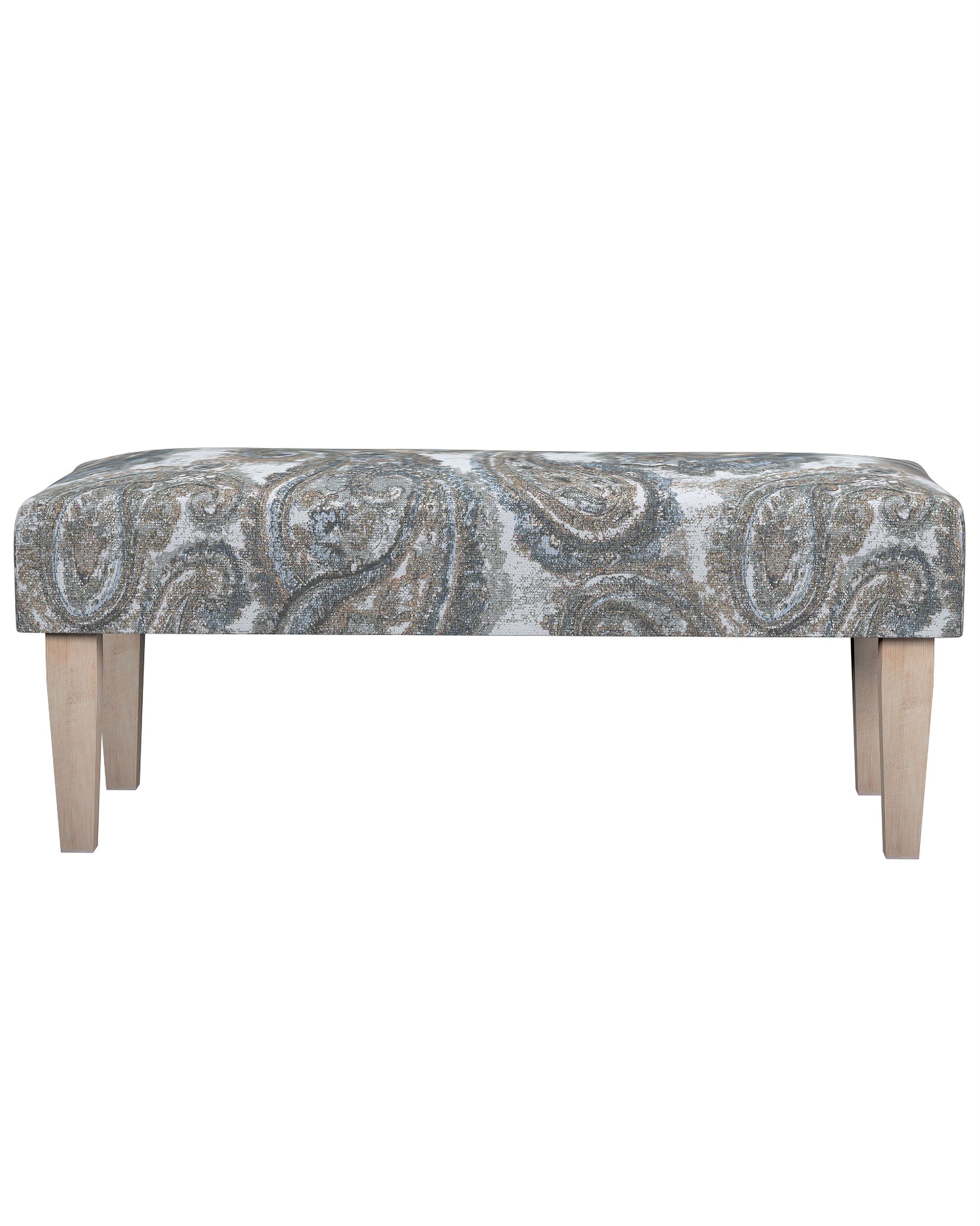 Dlouhá lavička 100x40cm barva vícebarevná látka pletený vzor, vzorované (hover)