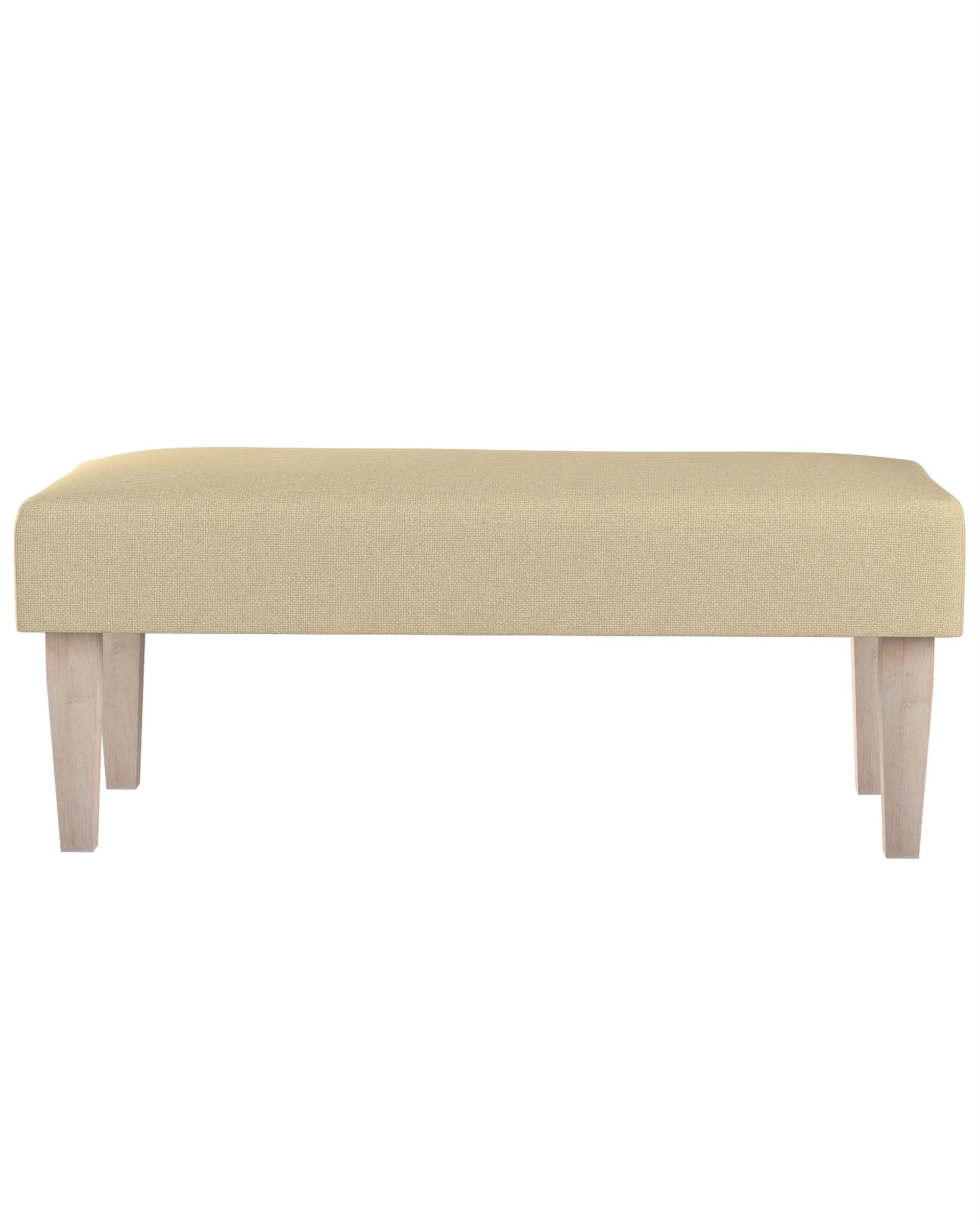 Dlouhá lavička 100x40cm barva zelená látka pletený vzor (hover)