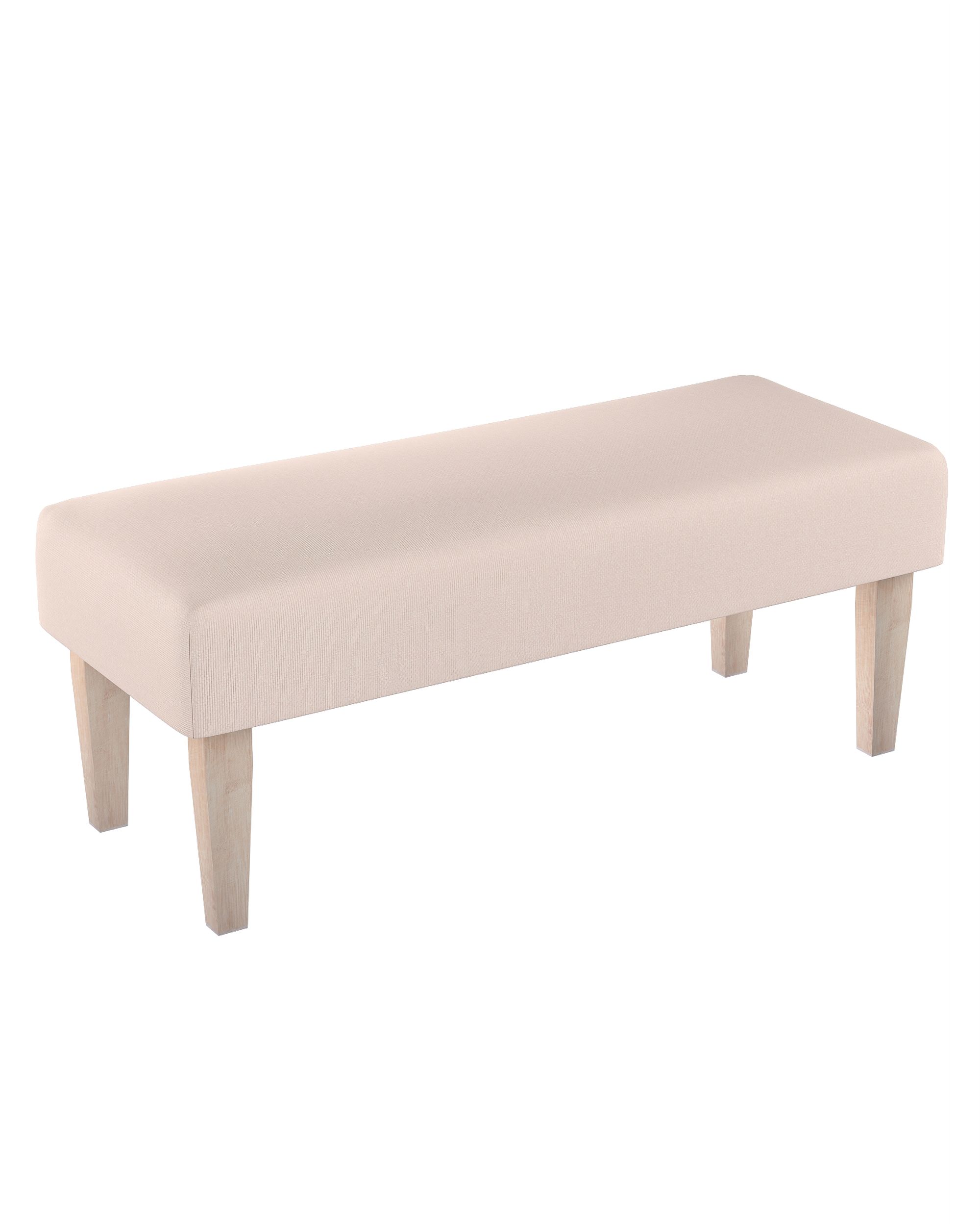 Dlouhá lavička 100x40cm barva růžová látka pletený vzor