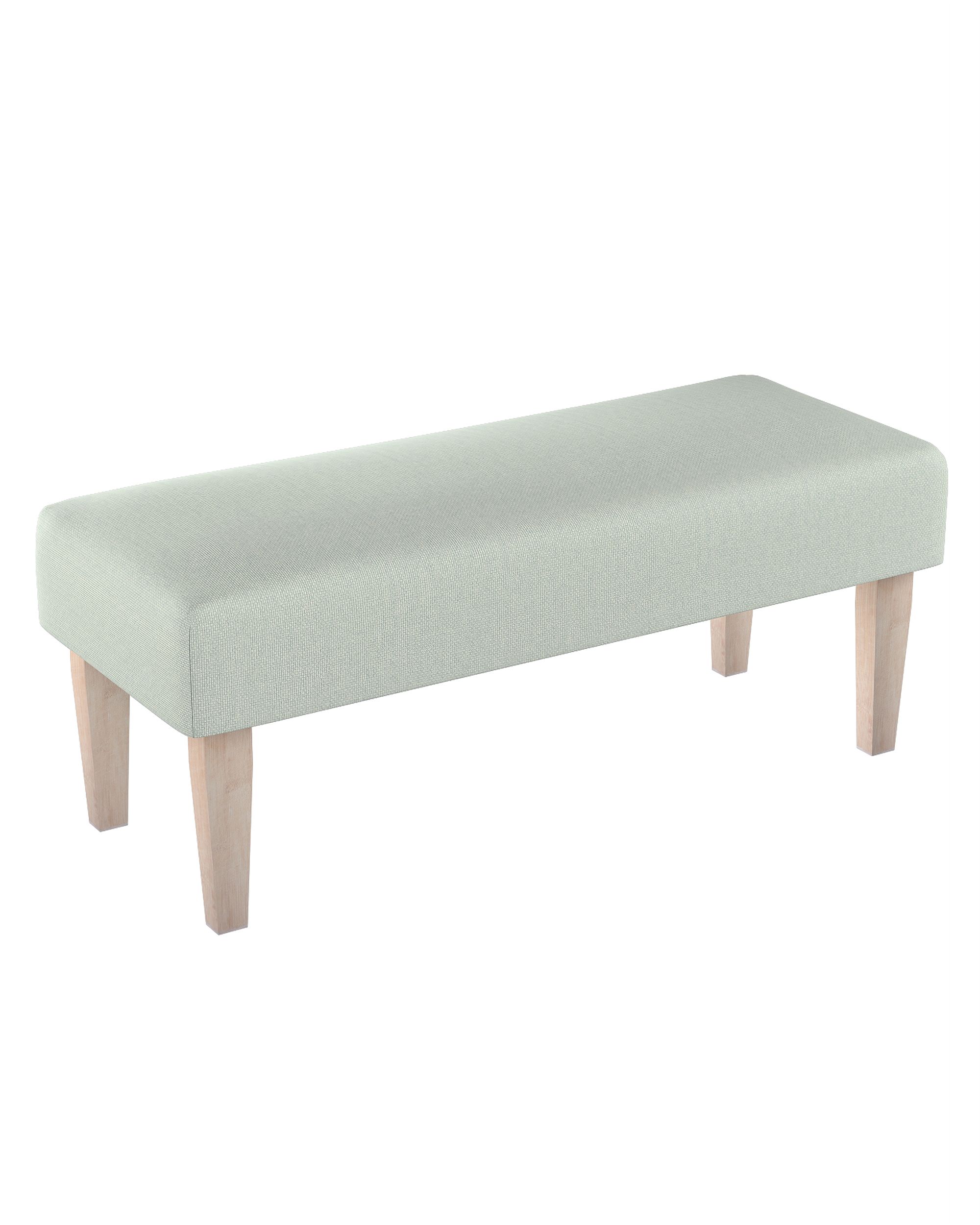 Dlouhá lavička 100x40cm barva modrá látka pletený vzor