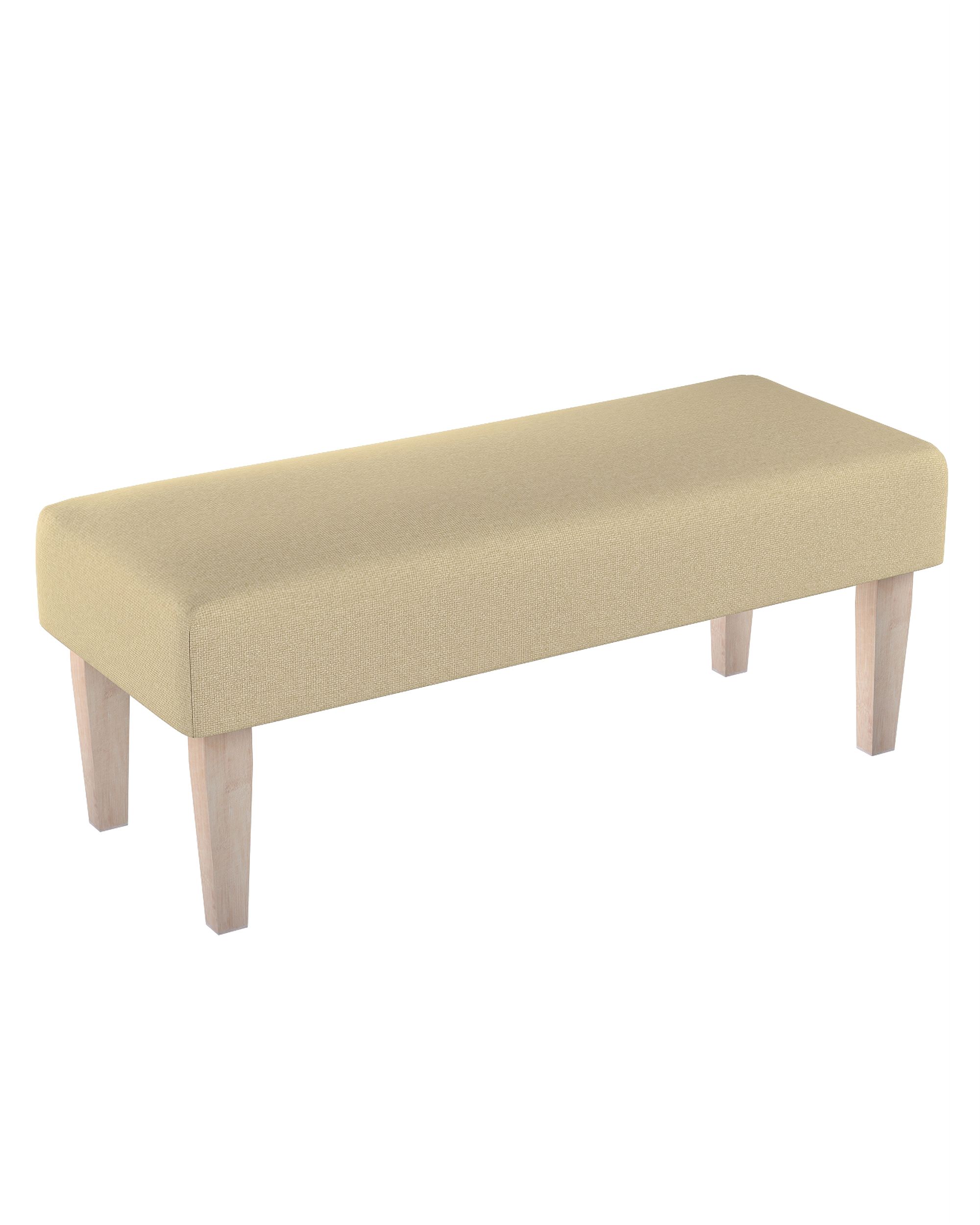 Dlouhá lavička 100x40cm barva zelená látka pletený vzor