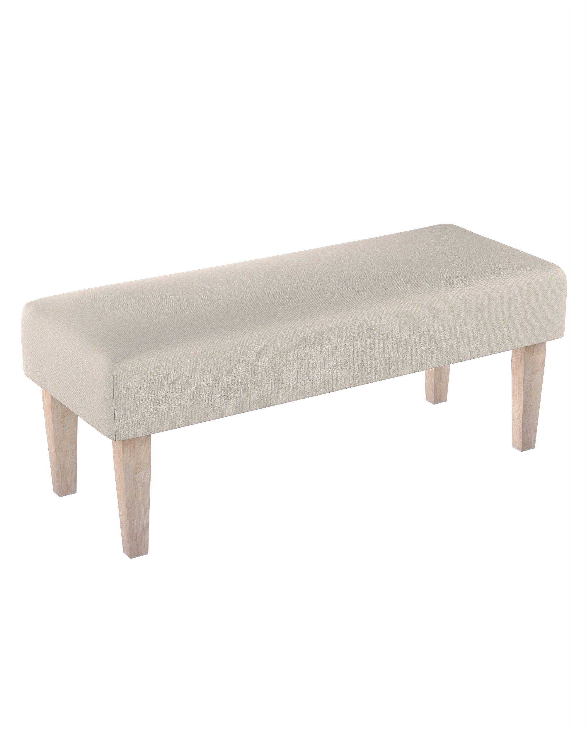 Dlouhá lavička 100x40cm barva šedá látka pletený vzor