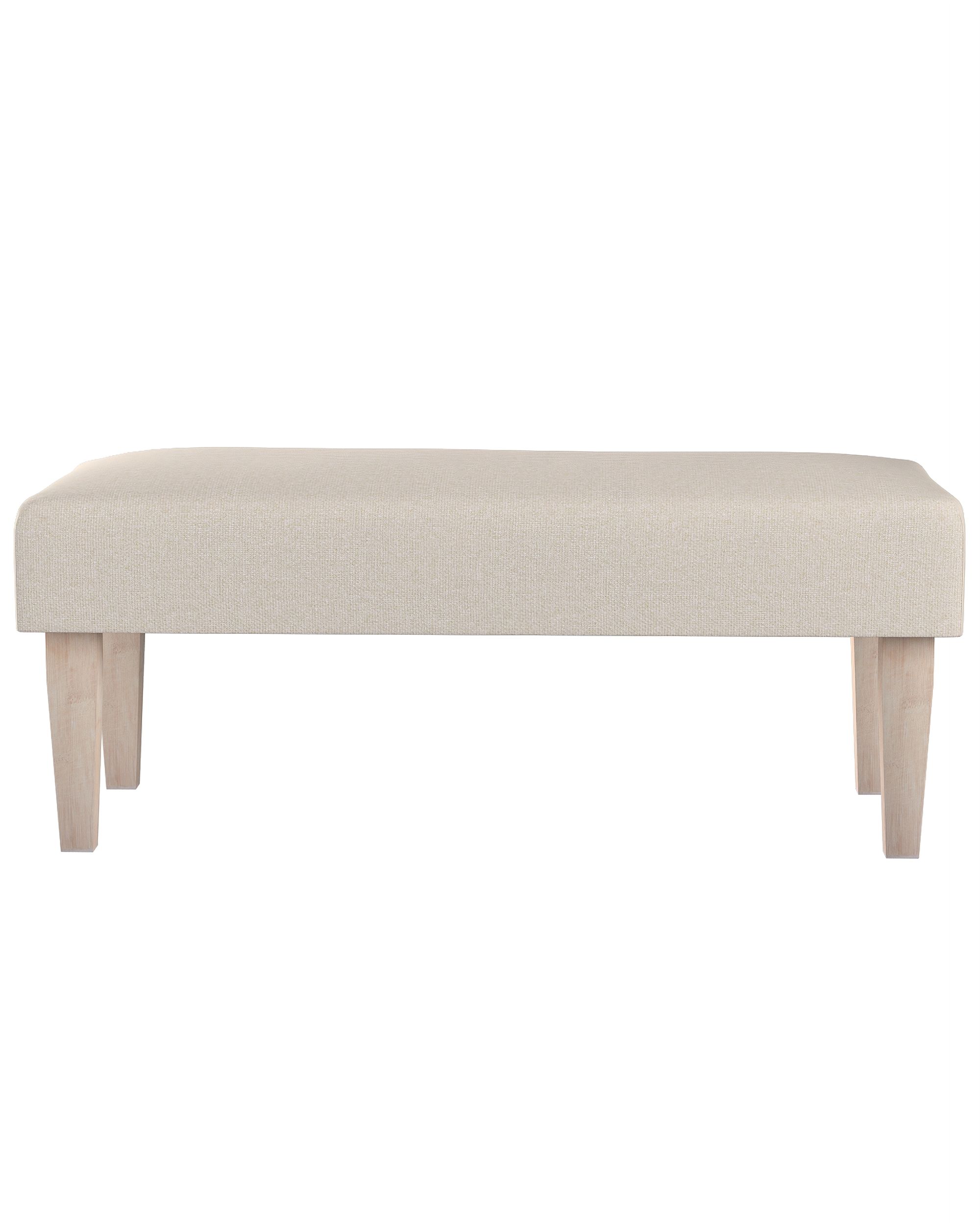Dlouhá lavička 100x40cm barva šedá látka pletený vzor (hover)