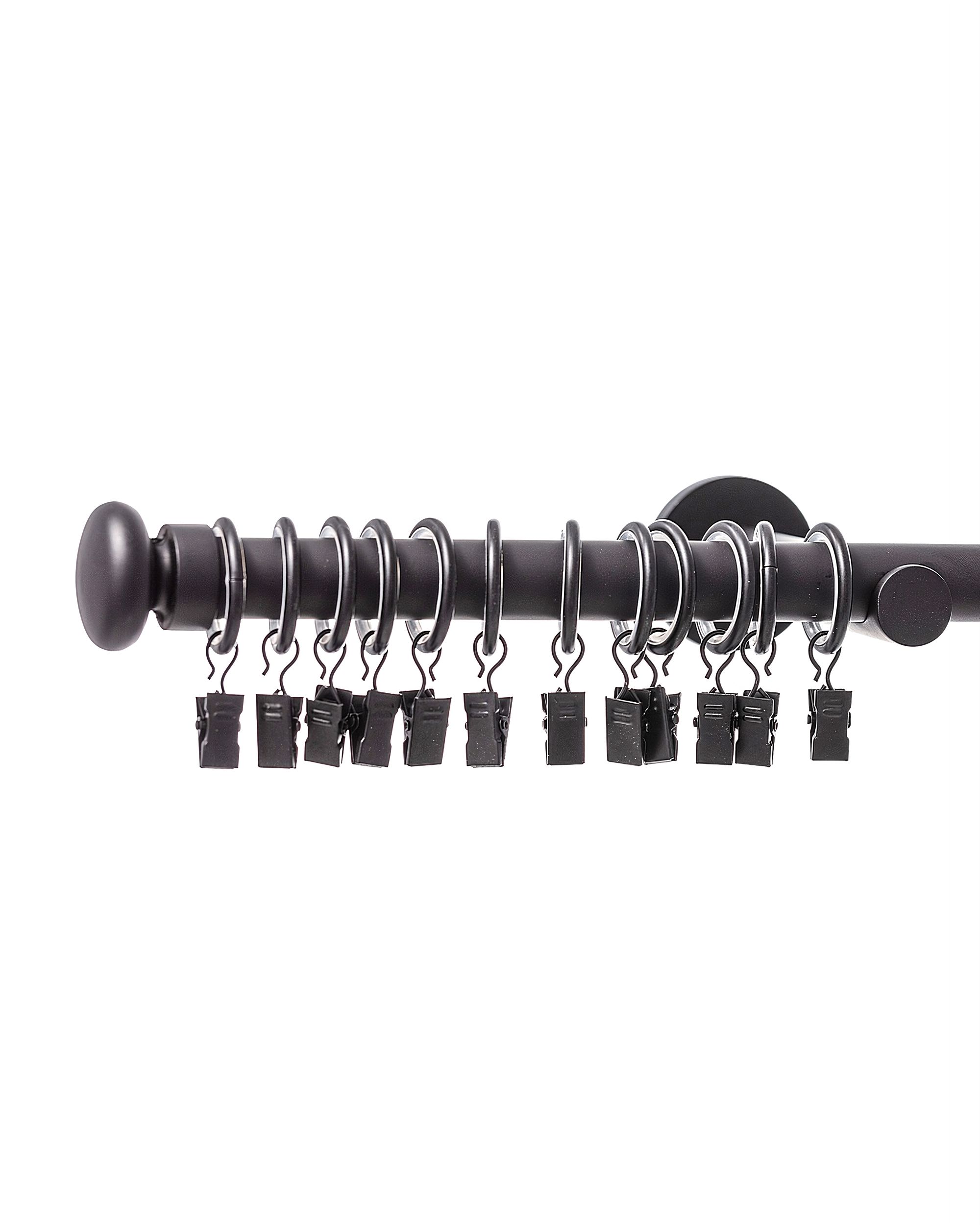 Jednoduchá garnýž Modern black matt 200cm (hover)