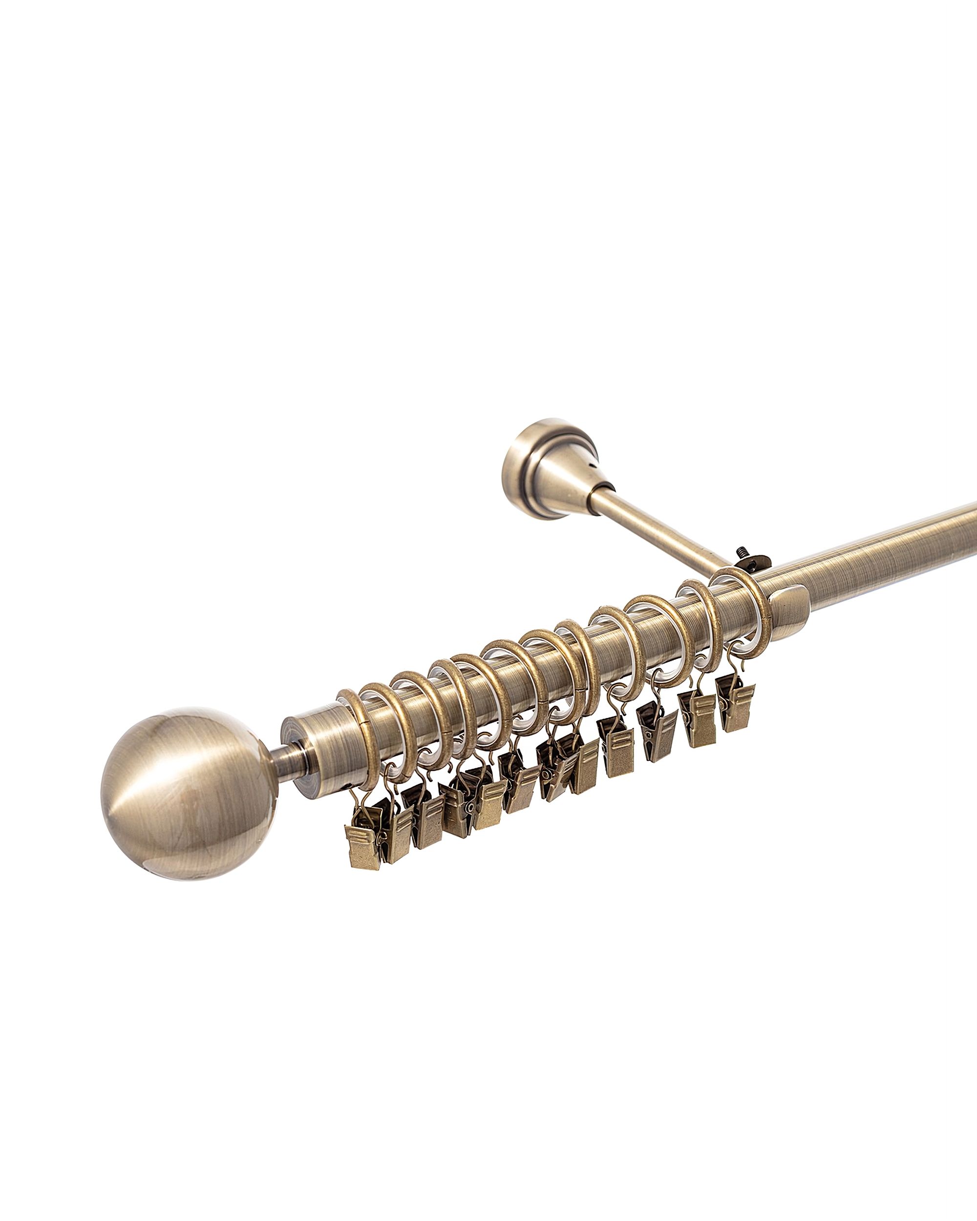 Jednoduchá garnýž Elegant antique brass 240 cm