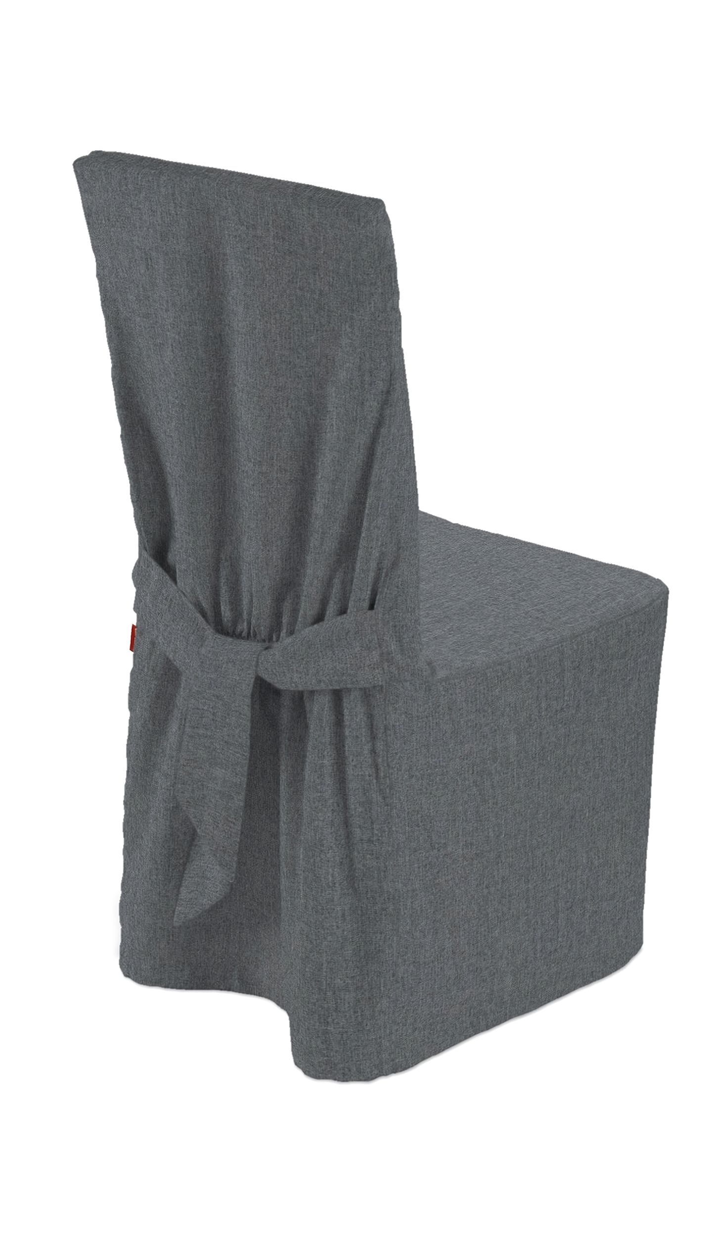 Návlek na židli barva šedá látka pletený vzor