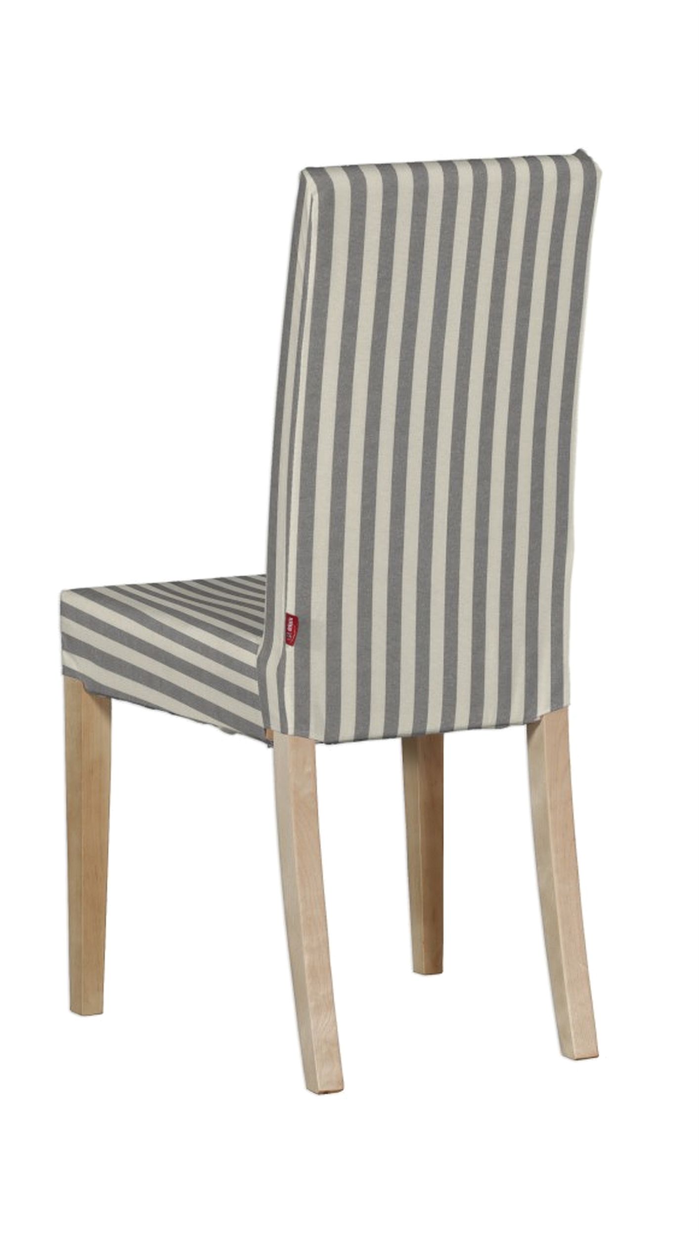 Potah na židli IKEA  Harry, krátký barva šedá látka vzorované