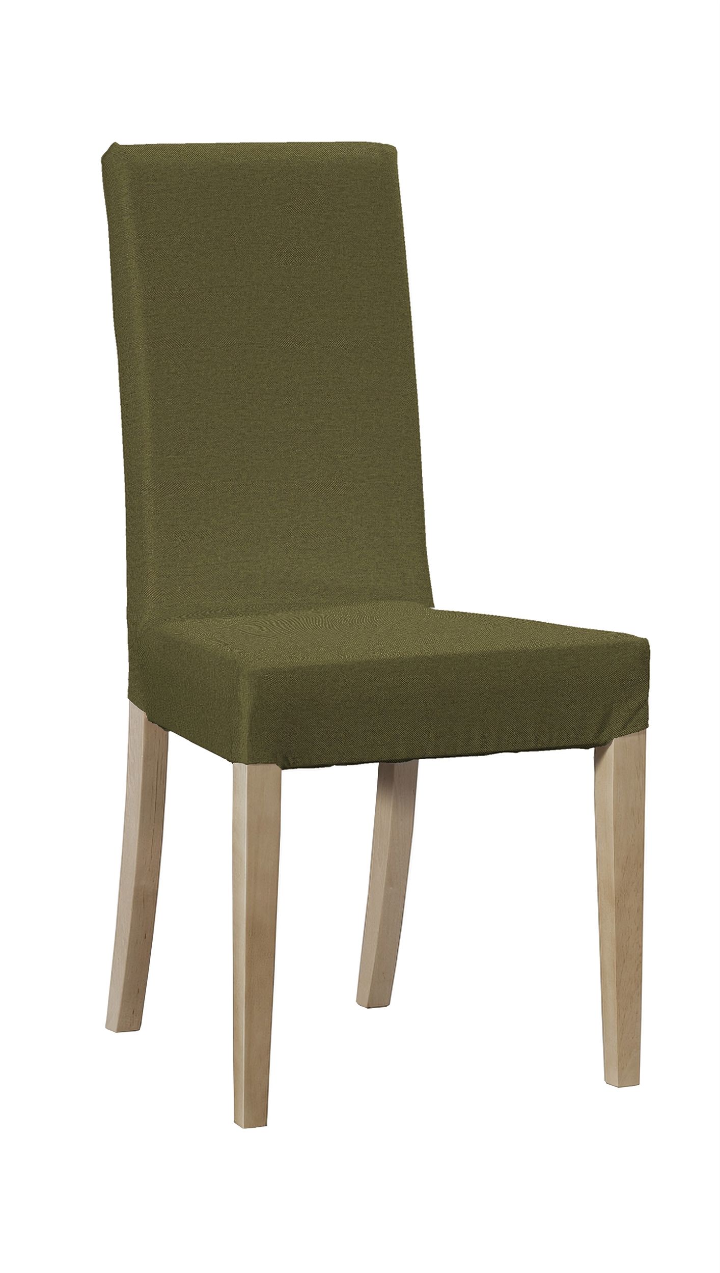Potah na židli IKEA  Harry, krátký barva zelená látka pletený vzor (hover)