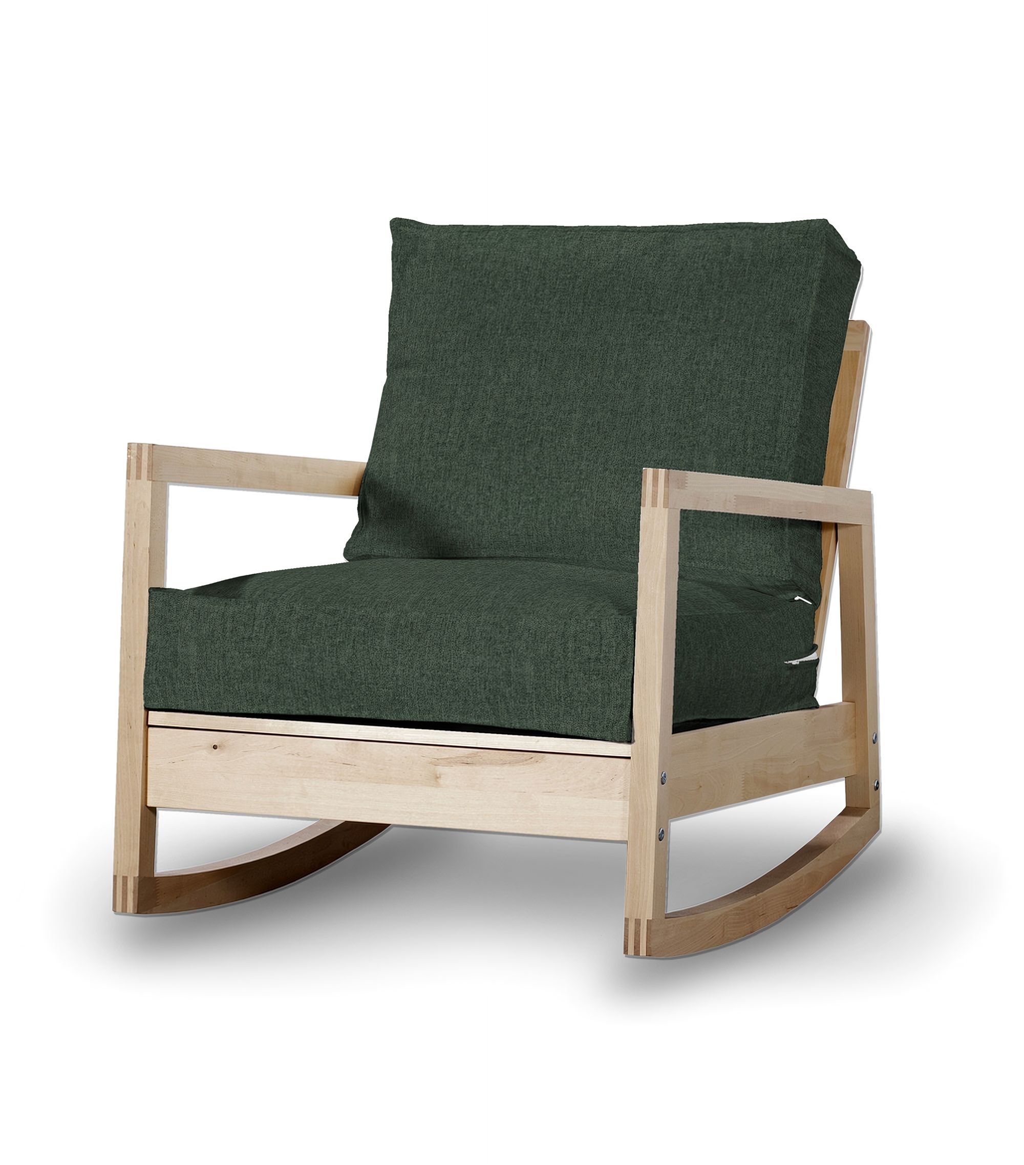 Potah na křeslo IKEA Lillberg barva zelená látka pletený vzor