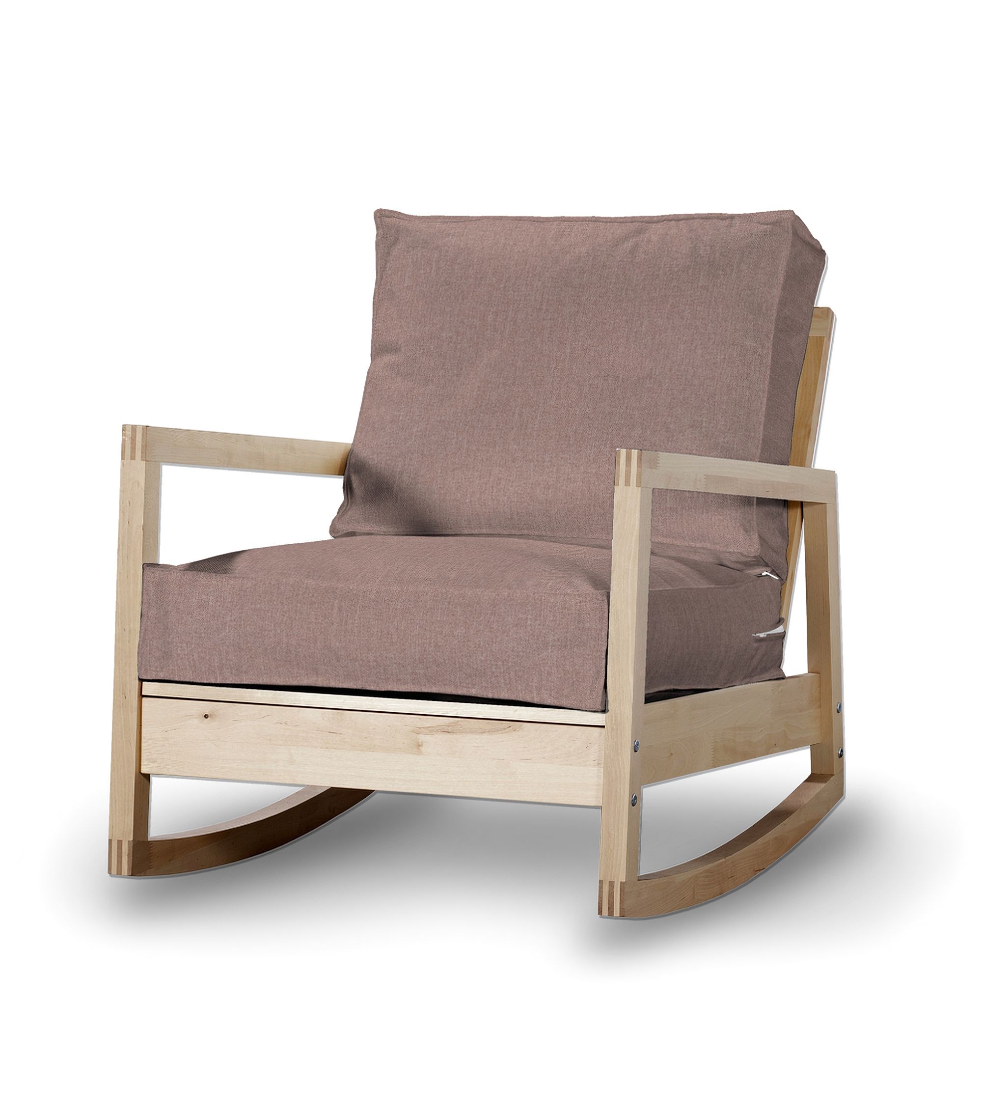 Potah na křeslo IKEA Lillberg barva růžová látka pletený vzor