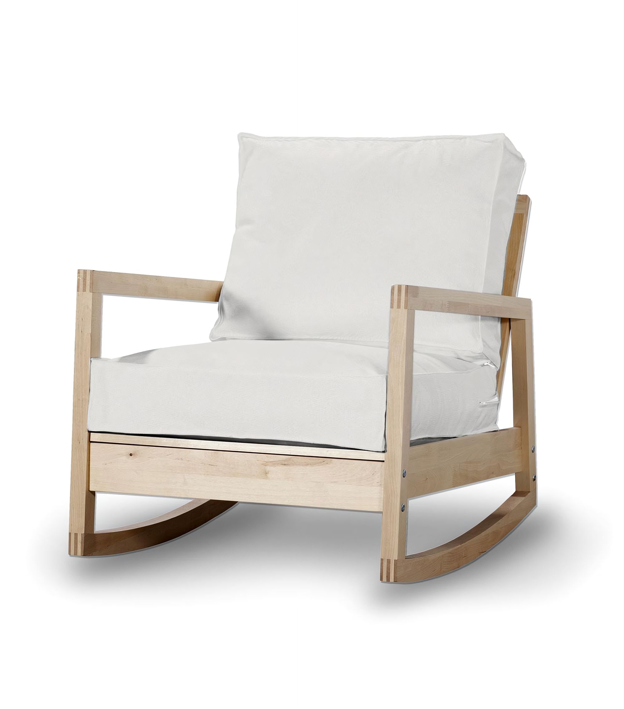 Potah na křeslo IKEA Lillberg barva béžová látka pletený vzor