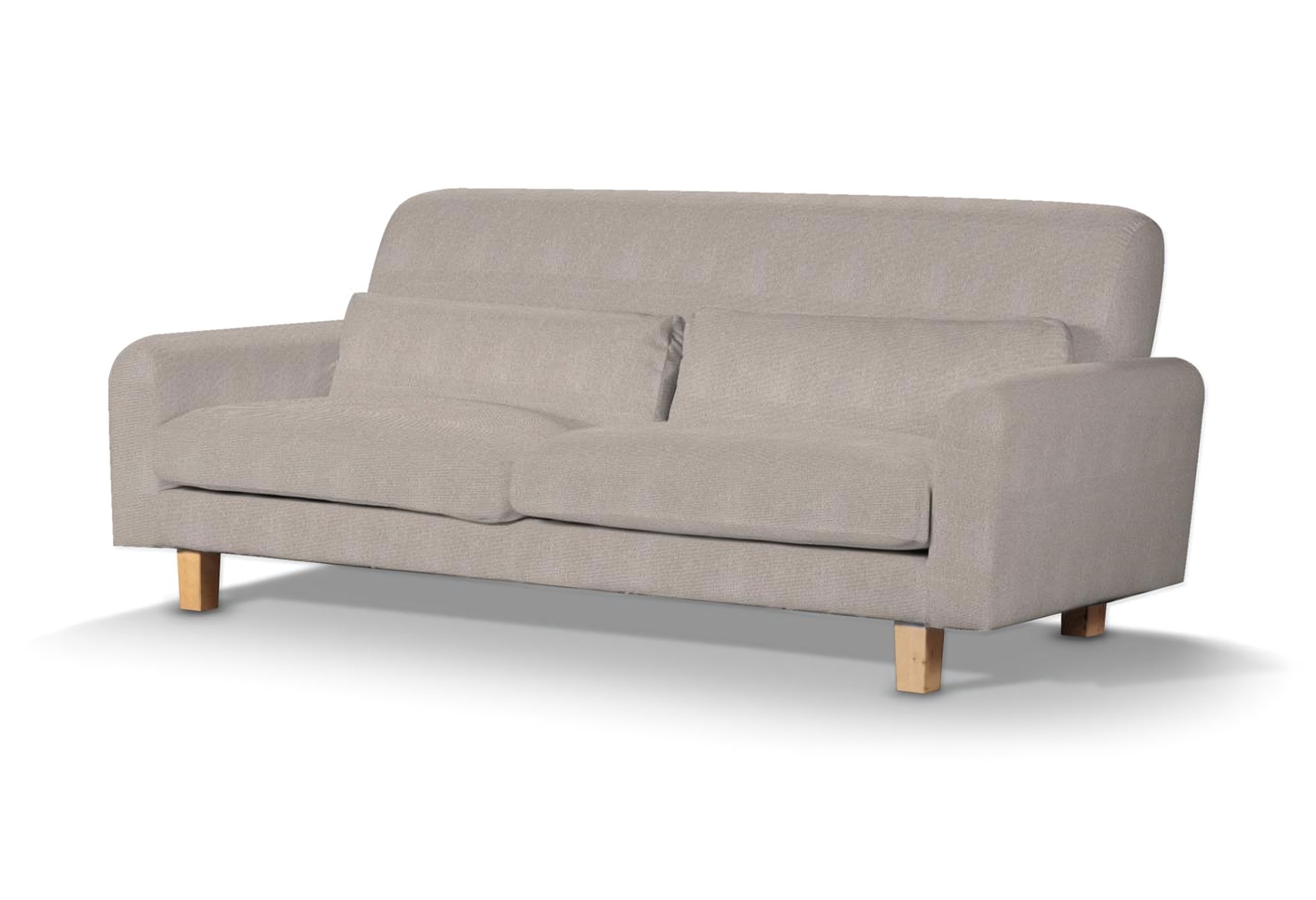 Potah na pohovku IKEA Nikkala krátký barva béžová látka pletený vzor
