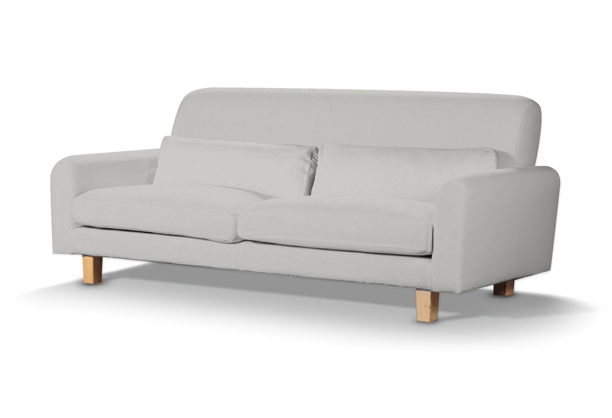 Potah na pohovku IKEA Nikkala krátký barva šedá látka pletený vzor