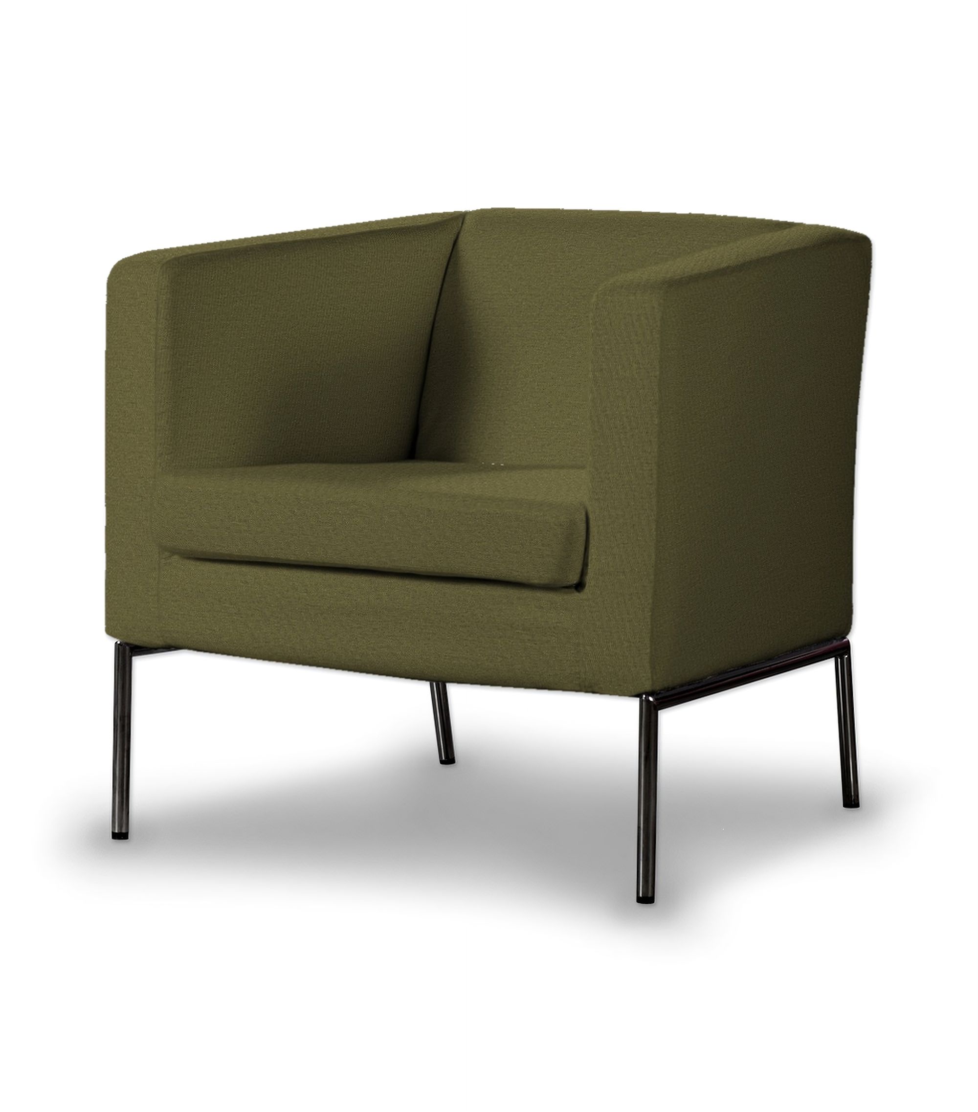 Potah na křeslo IKEA Klappsta barva zelená látka pletený vzor