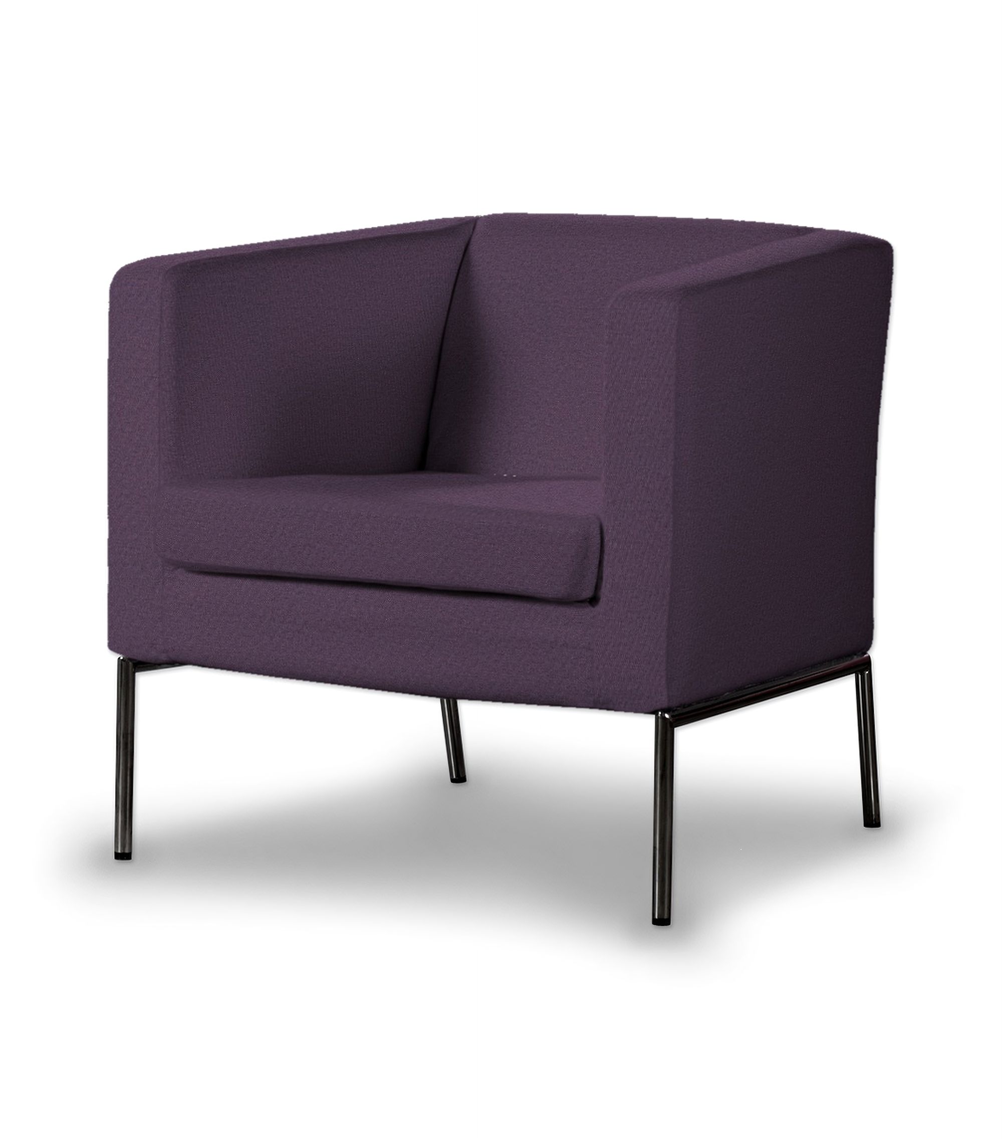 Potah na křeslo IKEA Klappsta barva fialová látka pletený vzor
