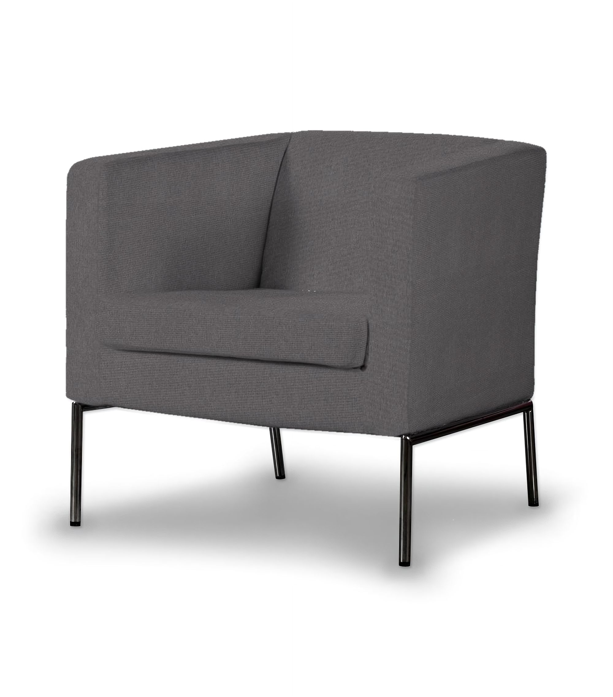 Potah na křeslo IKEA Klappsta barva šedá látka pletený vzor